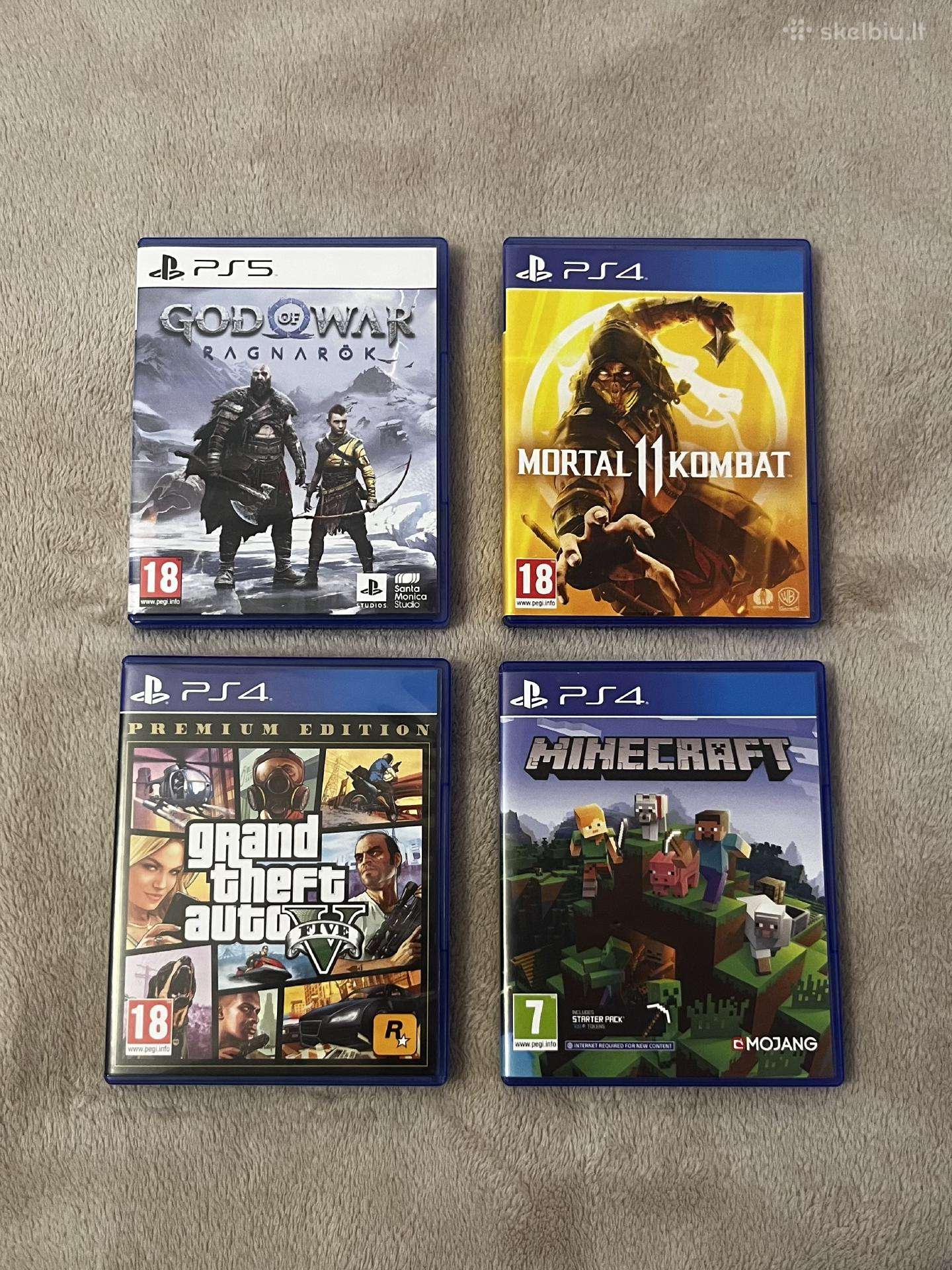 Ps4 / Ps5 žaidimai – 4 vnt. – 55 €