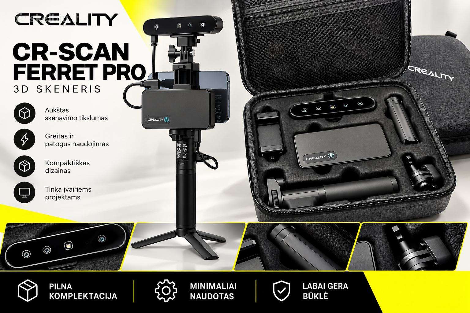 Creality Cr-scan Ferret Pro 3D skeneris