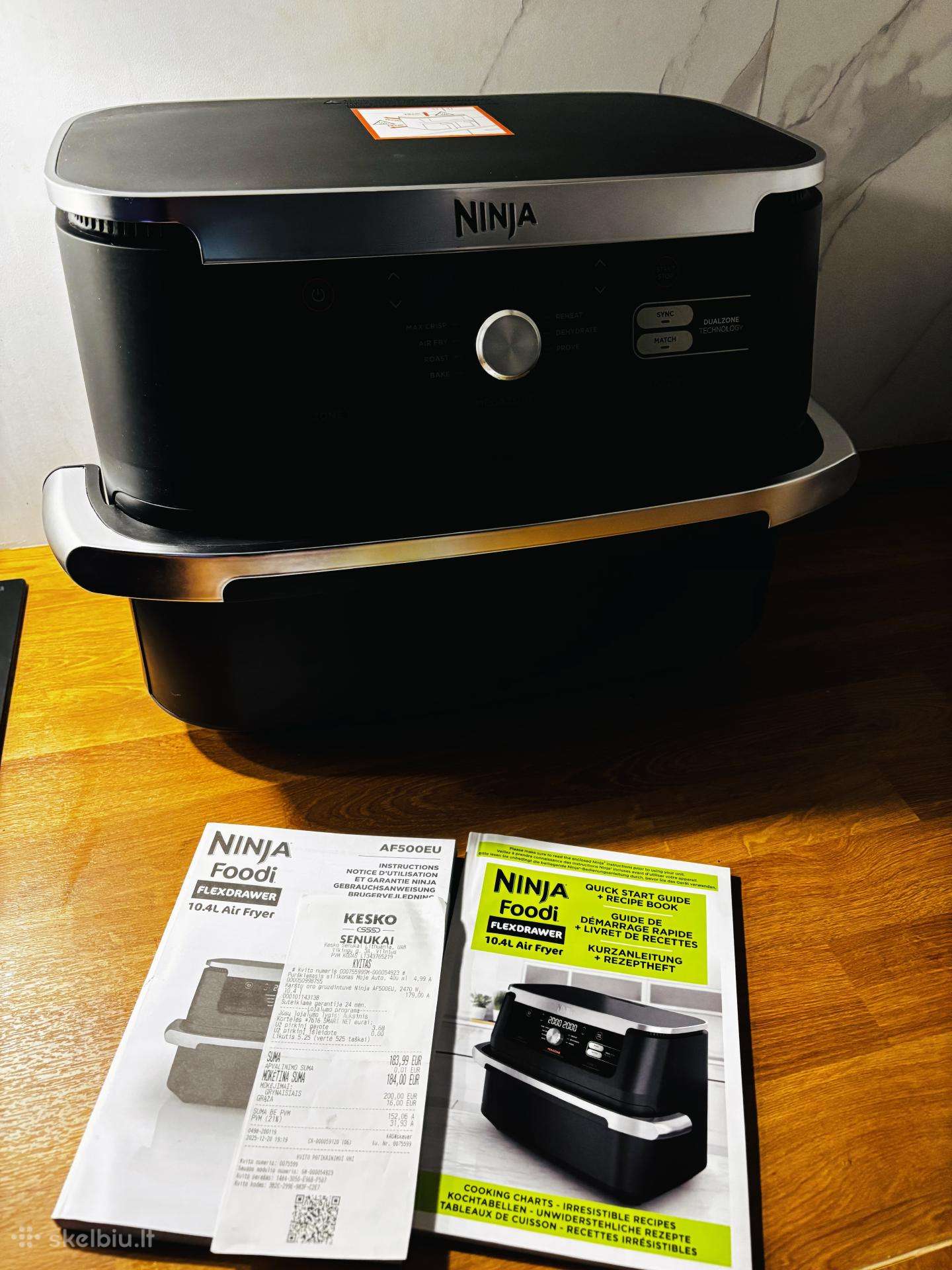 Ninja Foodi Flexdrawer Af500eu, 10,4 l.