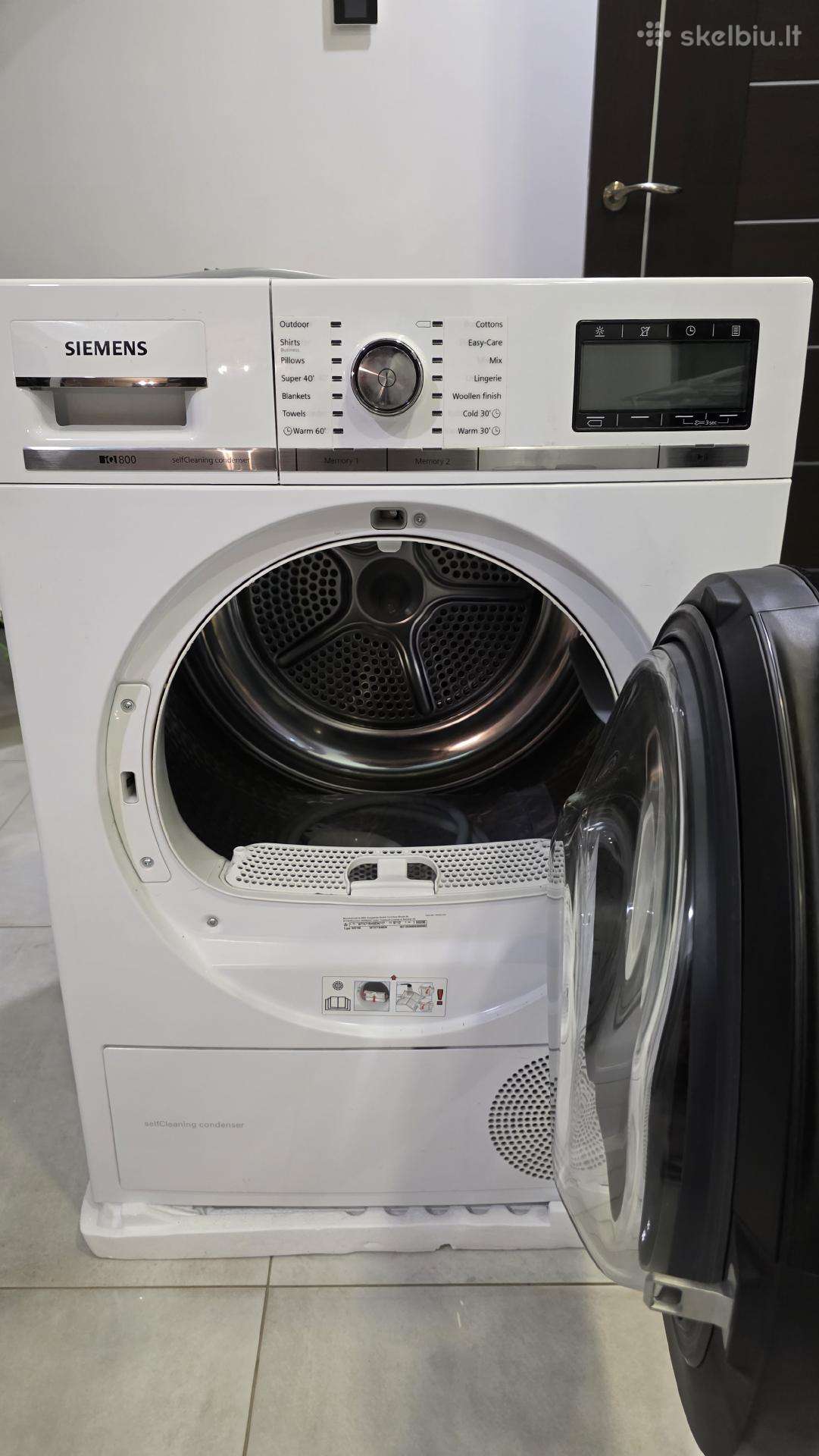 Siemens iq800 džiovyklė dalims arba taisymui.
