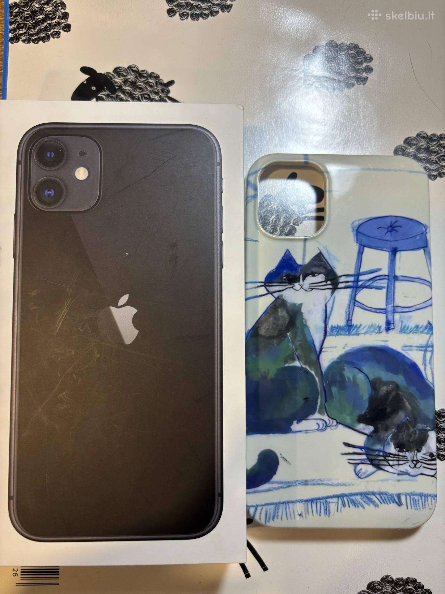 iPhone 11 64gb – geros būklės, 83% baterija