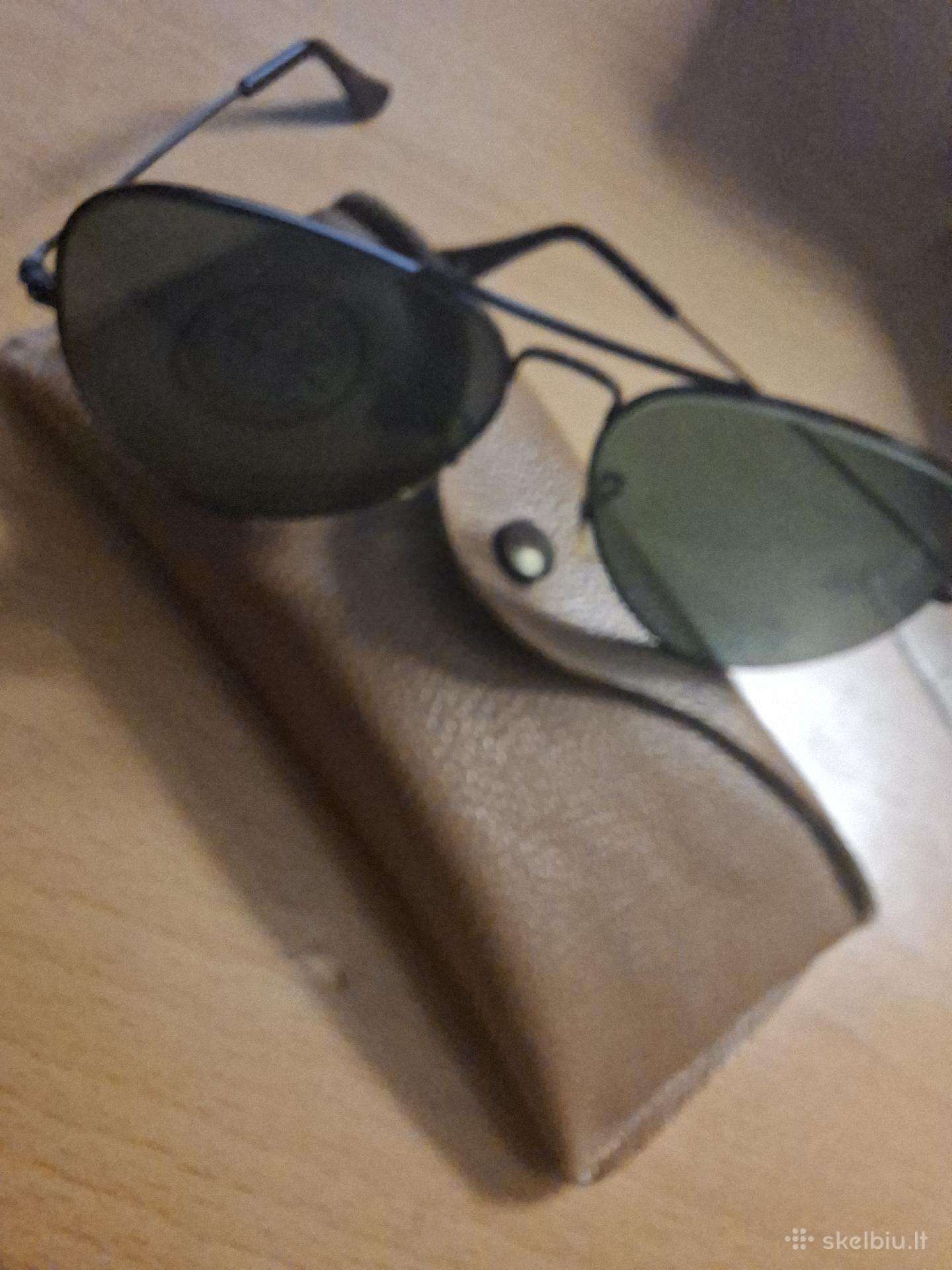 Originalūs vintažiniai Ray-ban akiniai (b&l)
