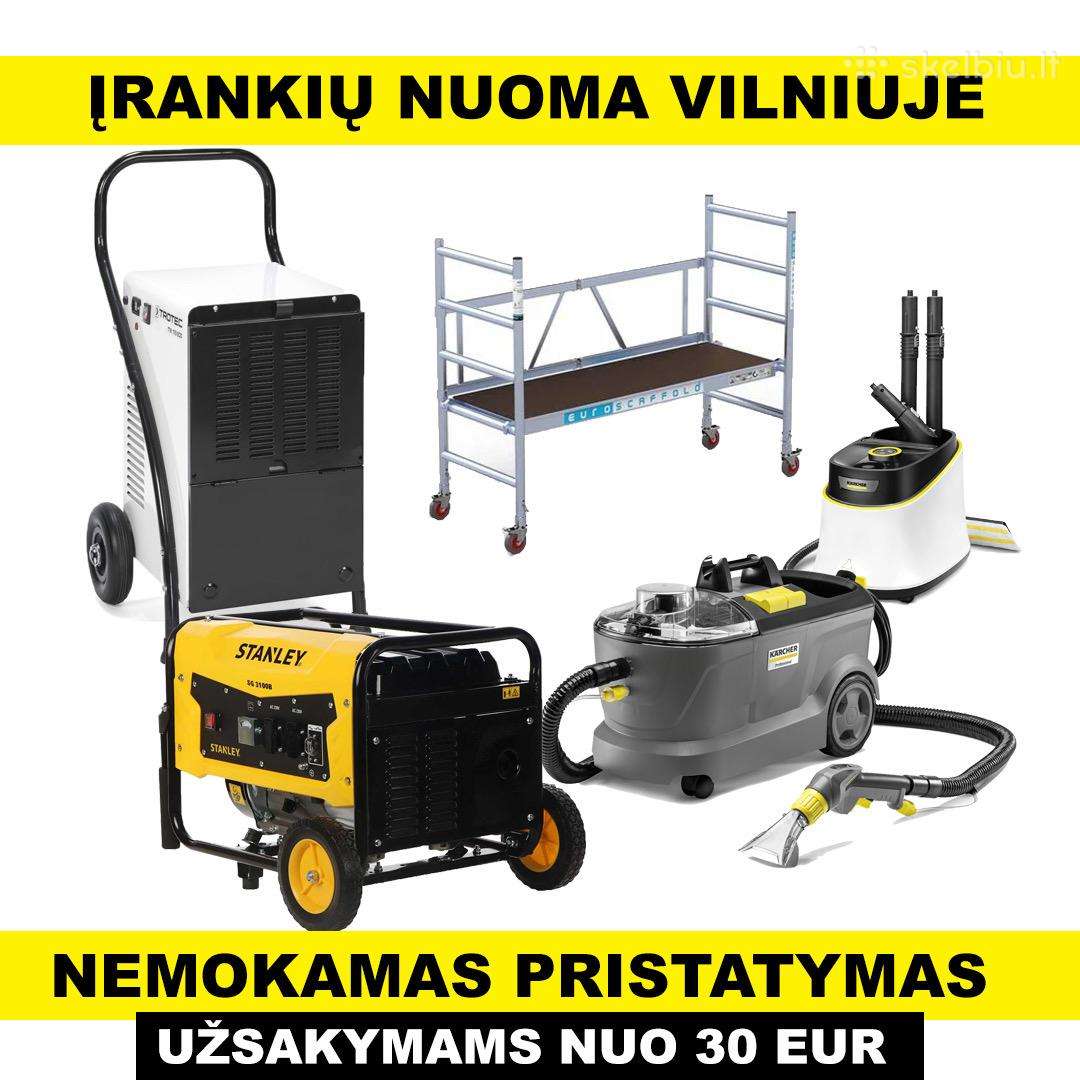 Plaunamo siurblio nuoma Aliuminio bokstelio nuoma