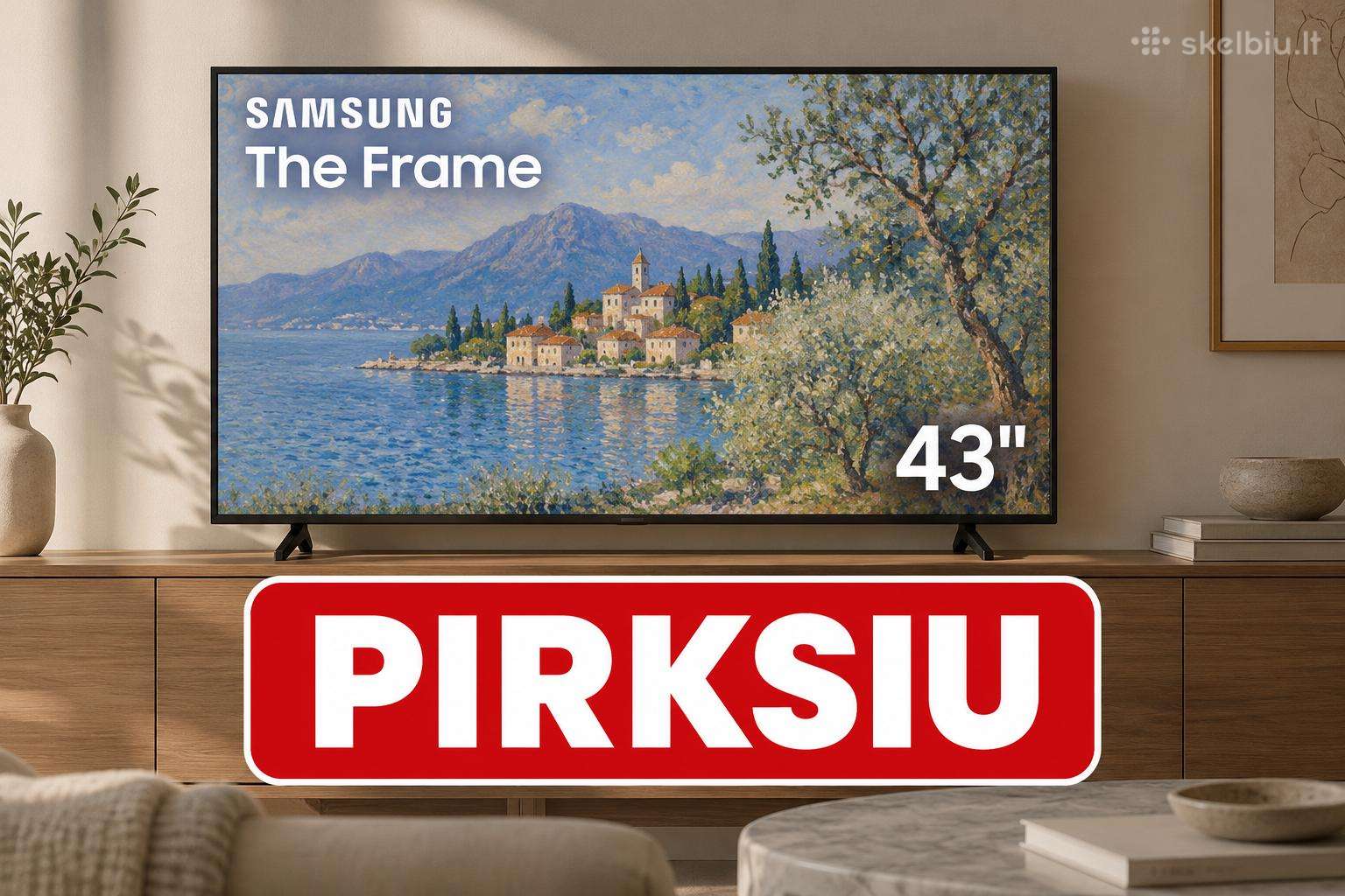 Pirksiu Samsung the Frame TV 43" 2022-23 metų