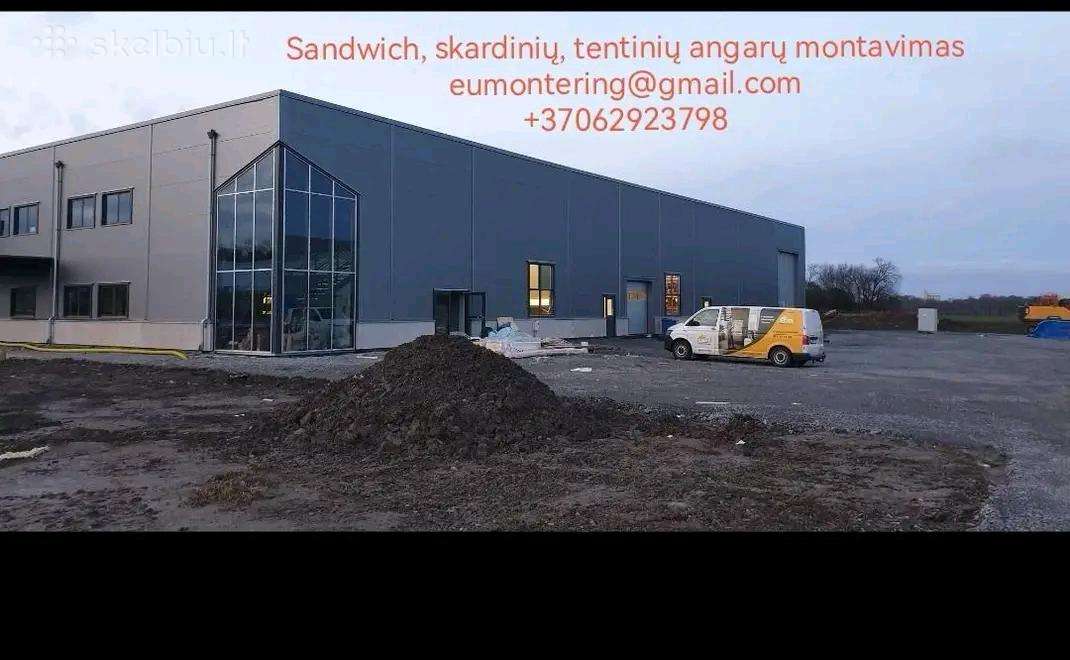 Daugiasluoksnių plokščių (sandwich) montavimas