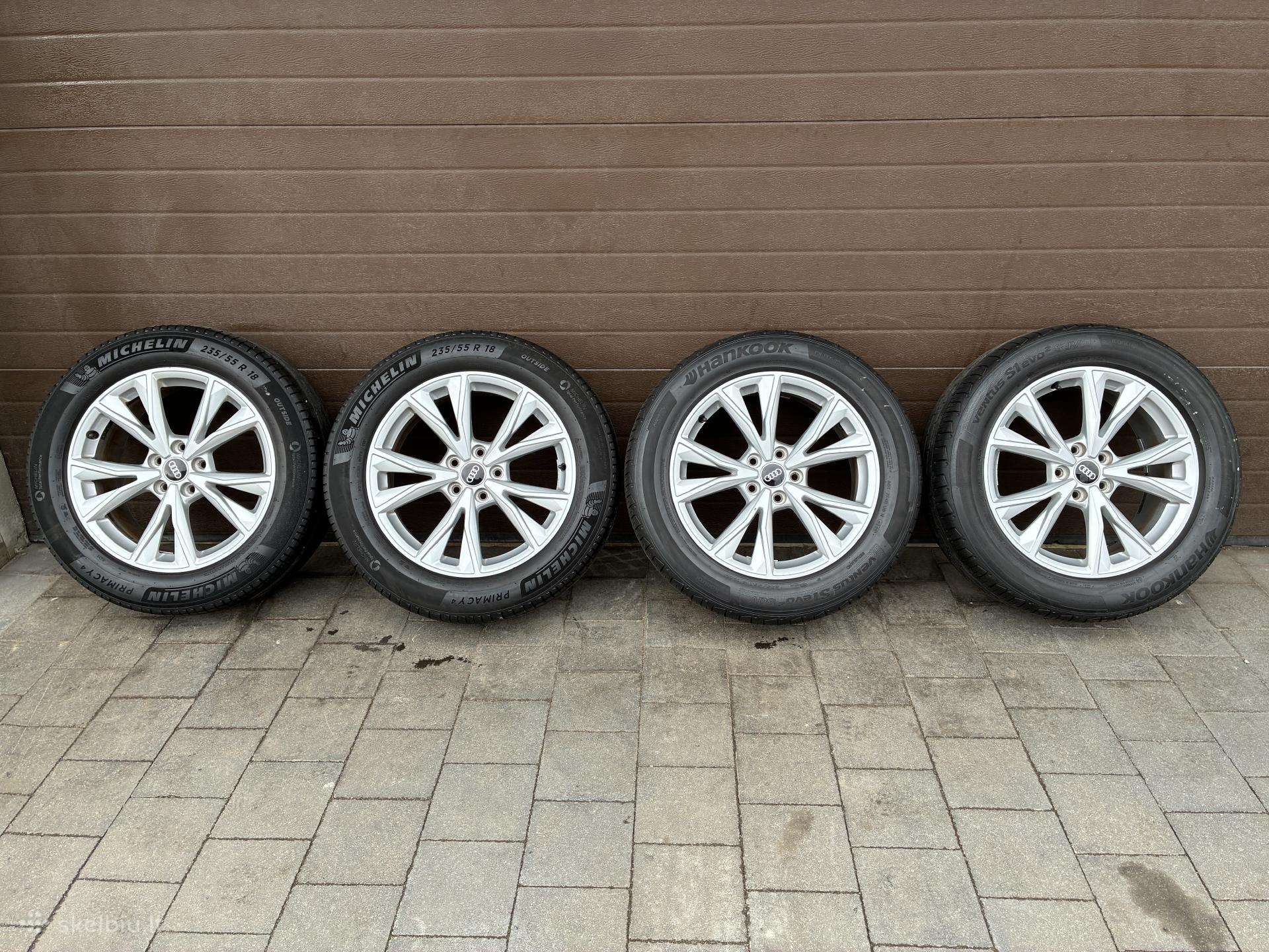 Originalūs Audi Q3 R18 ratlankiai su padangomis