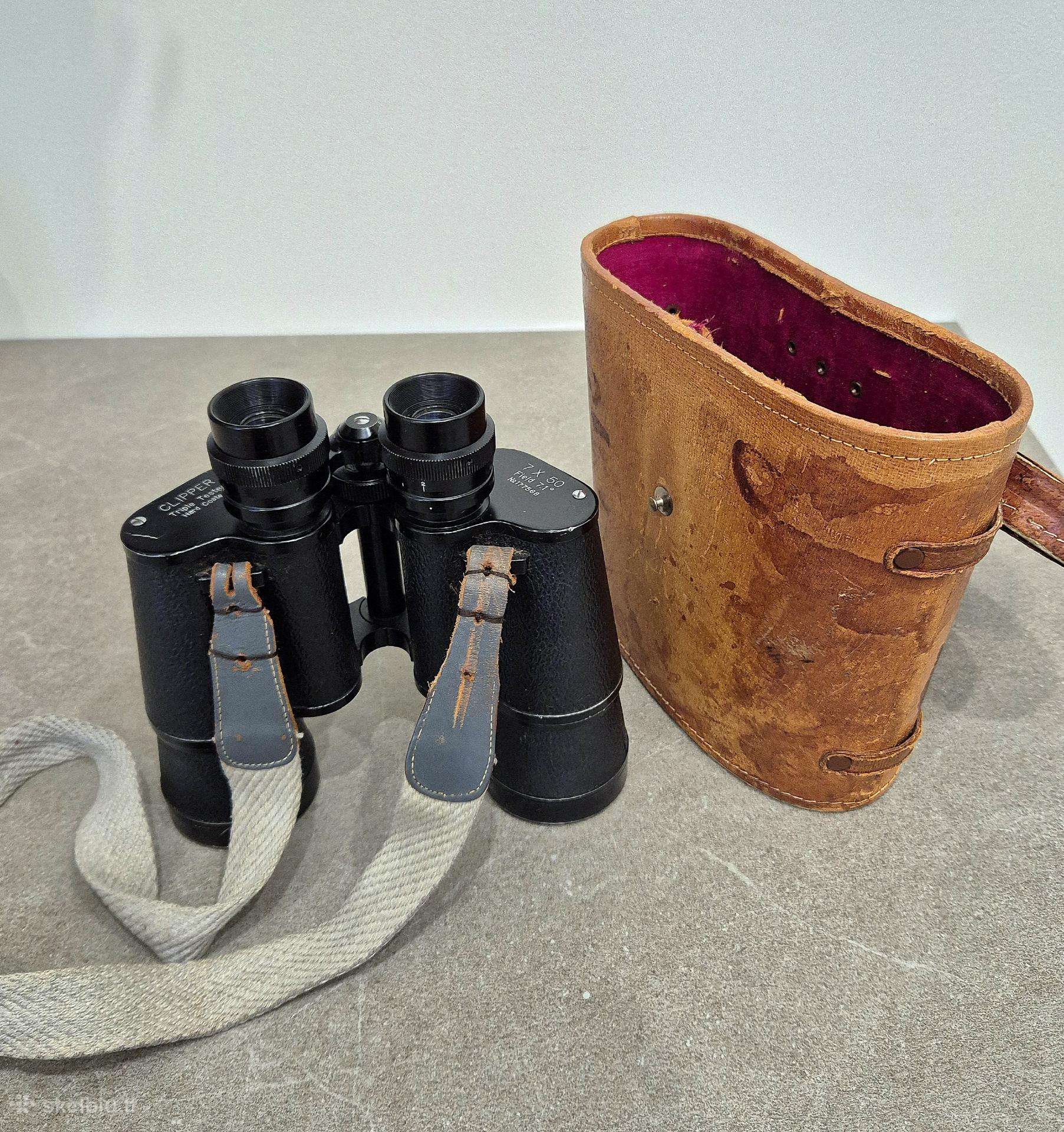 Vintažiniai 7x50 žiūronai su originaliu dėklu