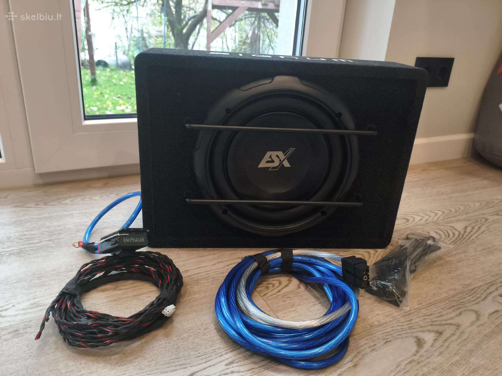 Naujas Esx Sxb10a + Laidai + Saugiklis