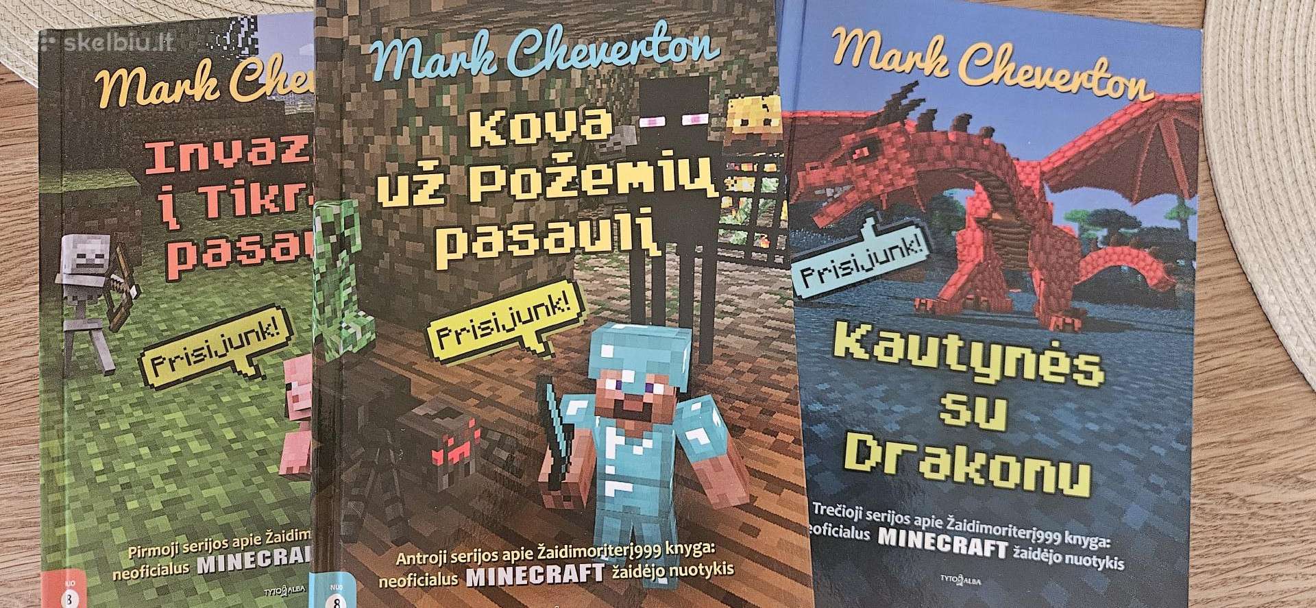 Minecraft knygos