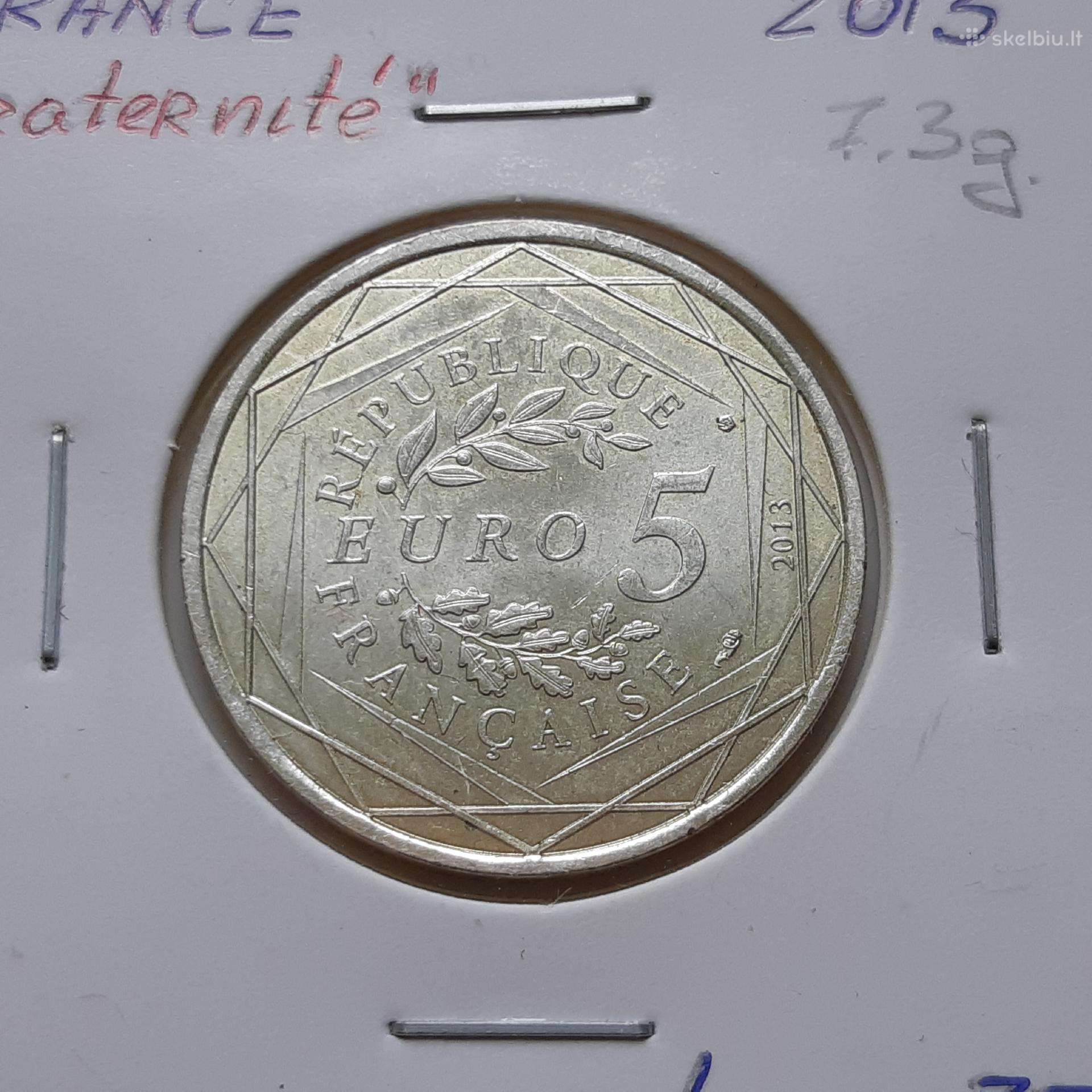 Prancūzija 5 euro sidabras 2013
