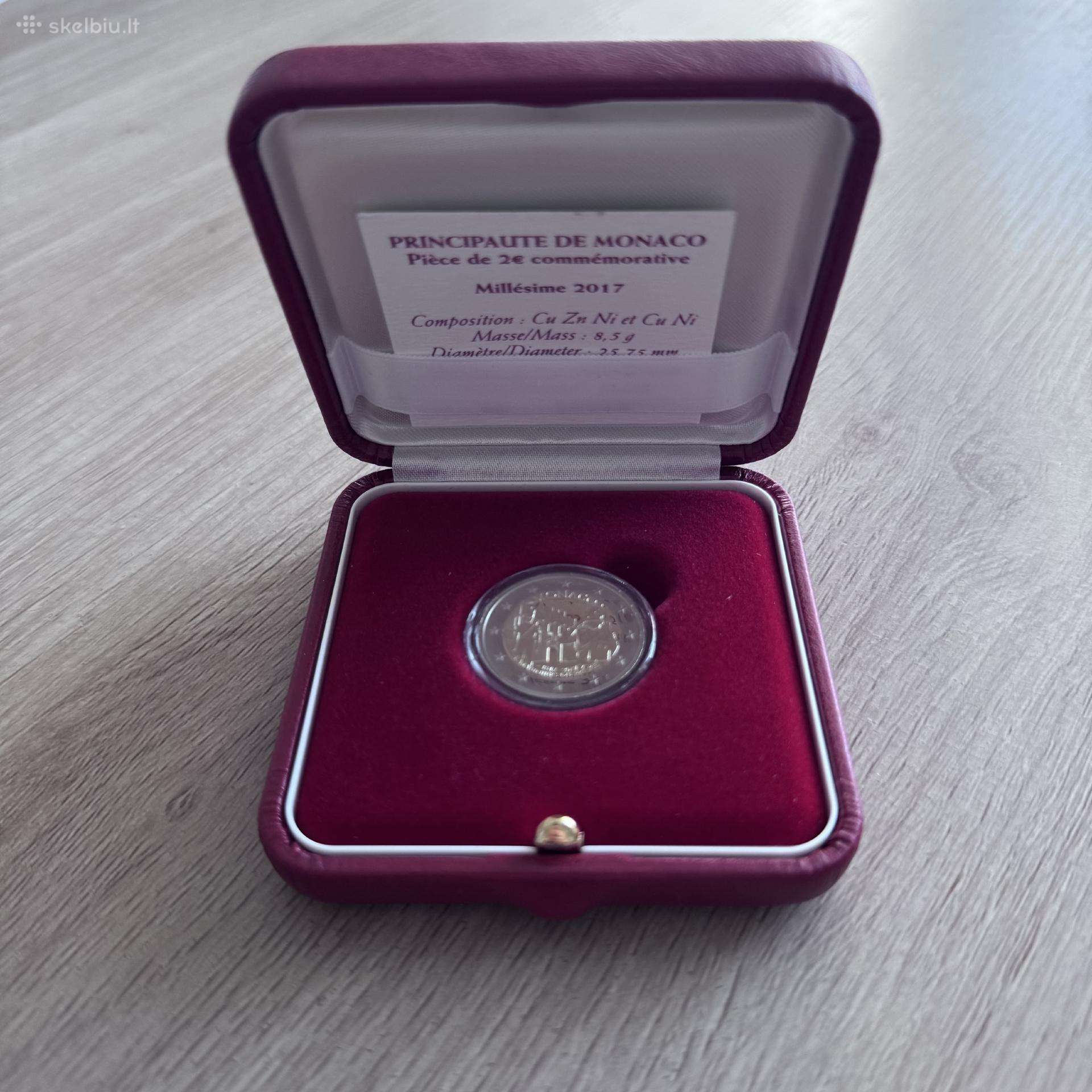 Monako 2017 proginė 2€ moneta