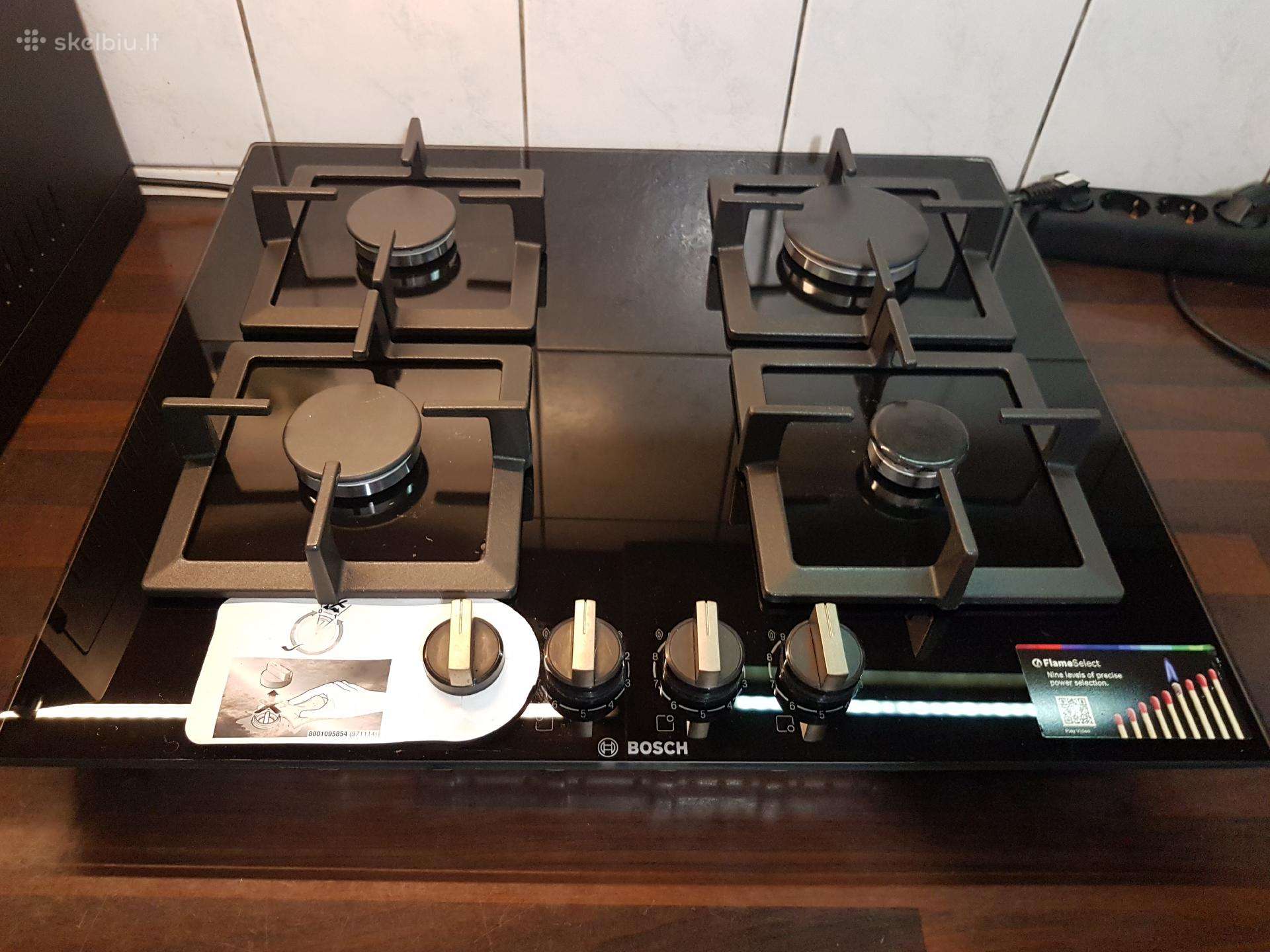 Bosch Serija 6, Dujinė kaitlentė, 60 cm, stiklas