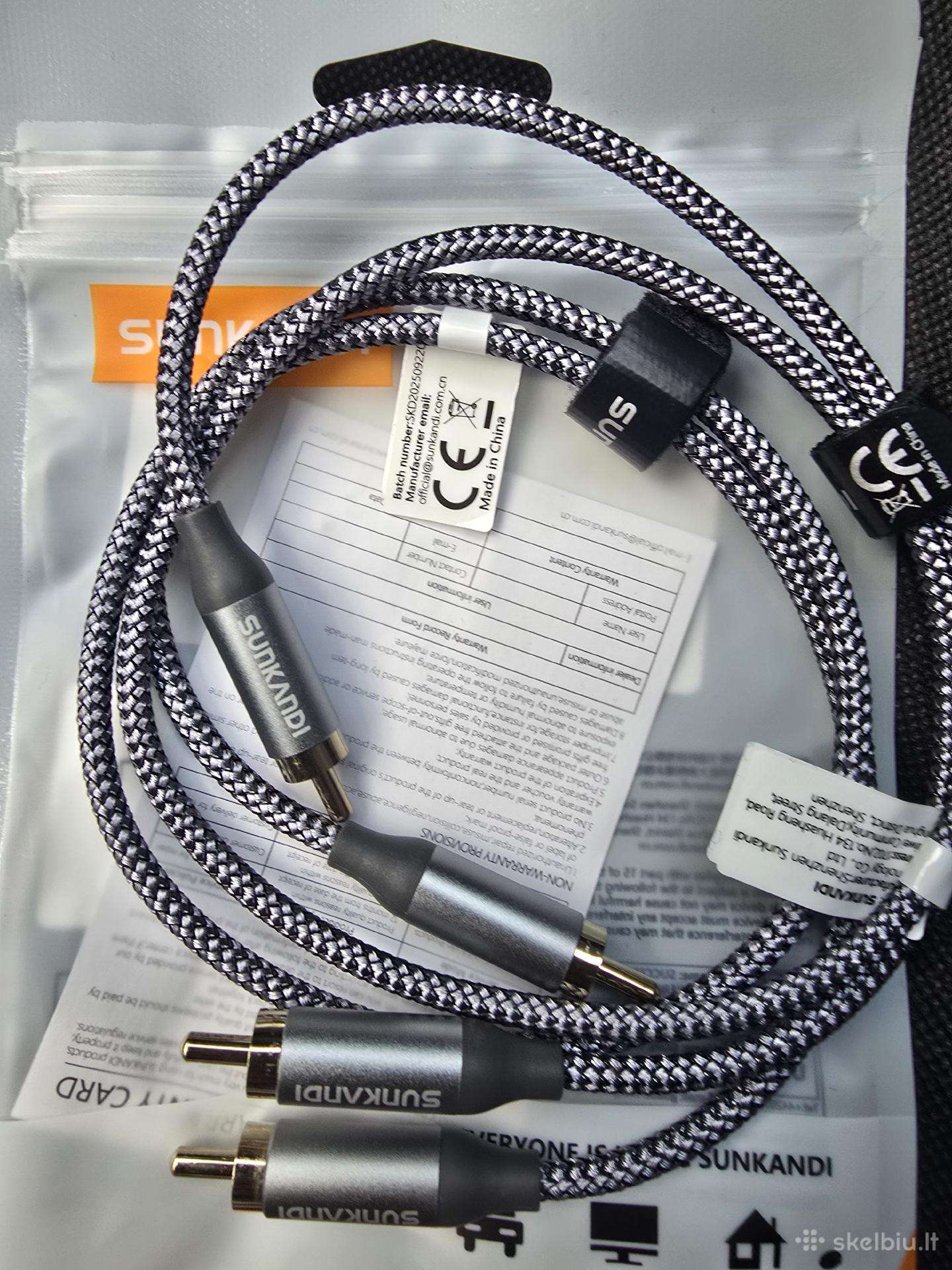 Parduodu. Kabelis Rca–rca,hifi