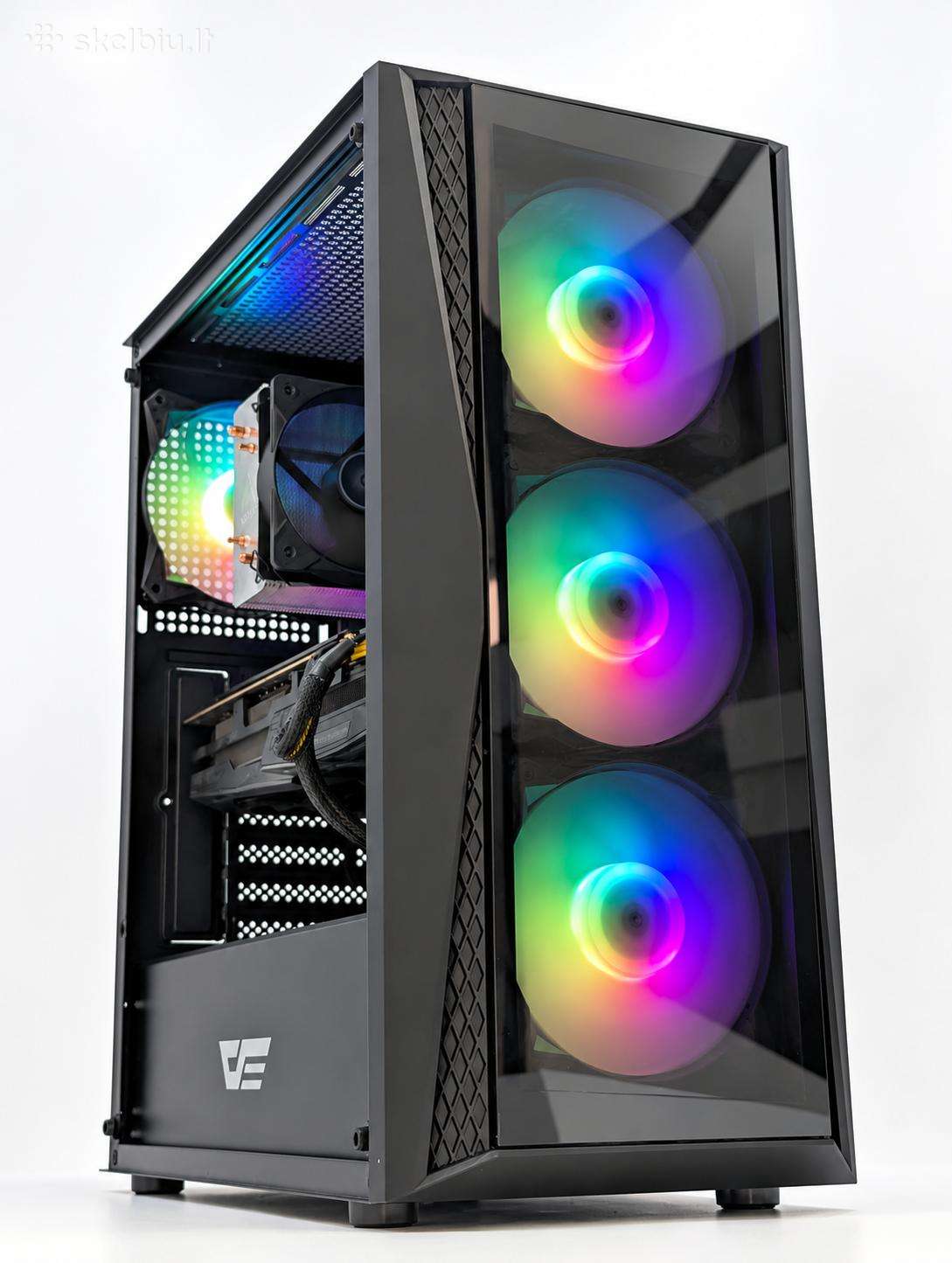 Žaidimų Pc Ryzen 5 5500 16gb Rx 5700 XT SSD+HDD
