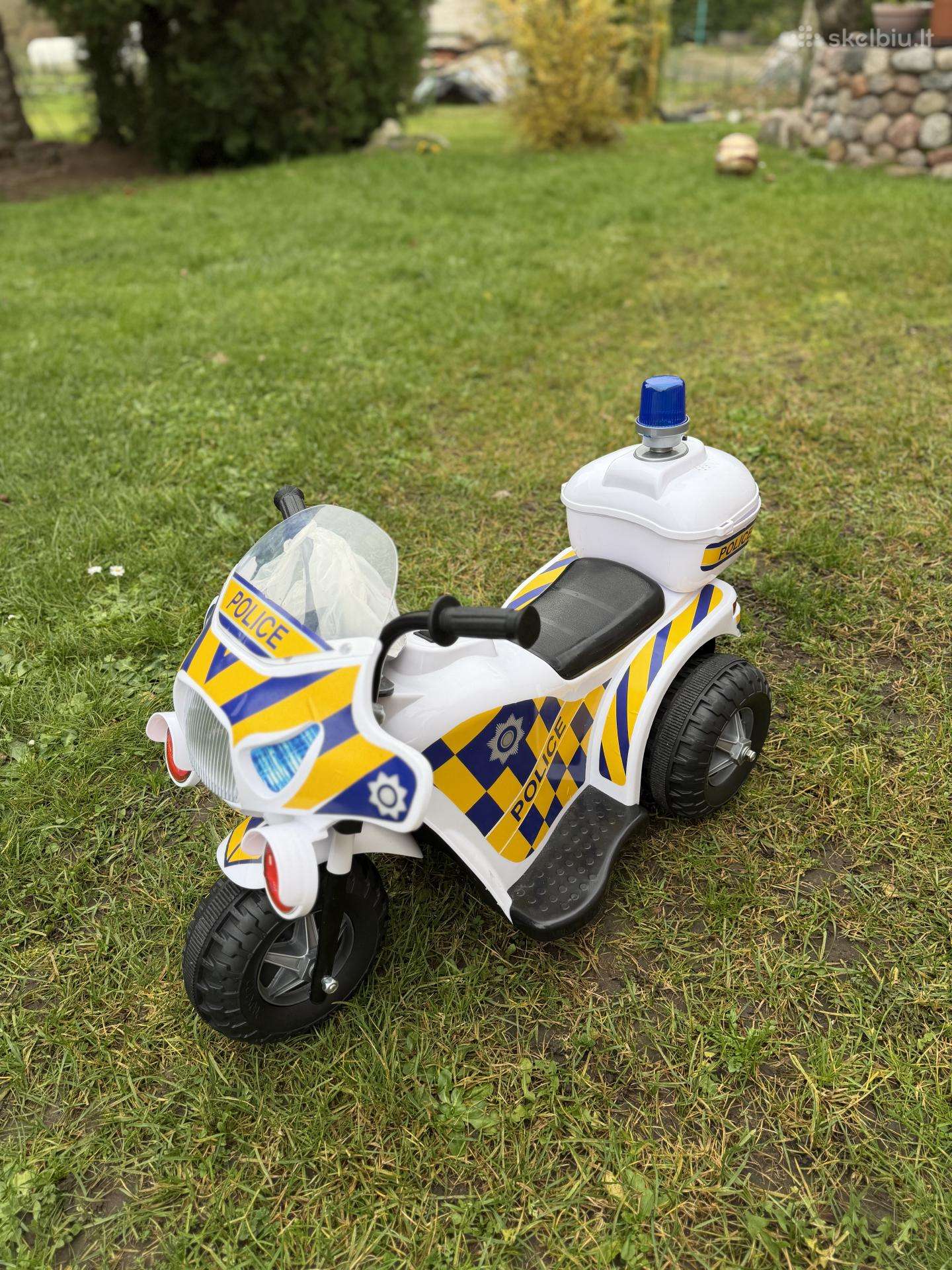 Vaikiškas elektrinis policijos motociklas Tr1912