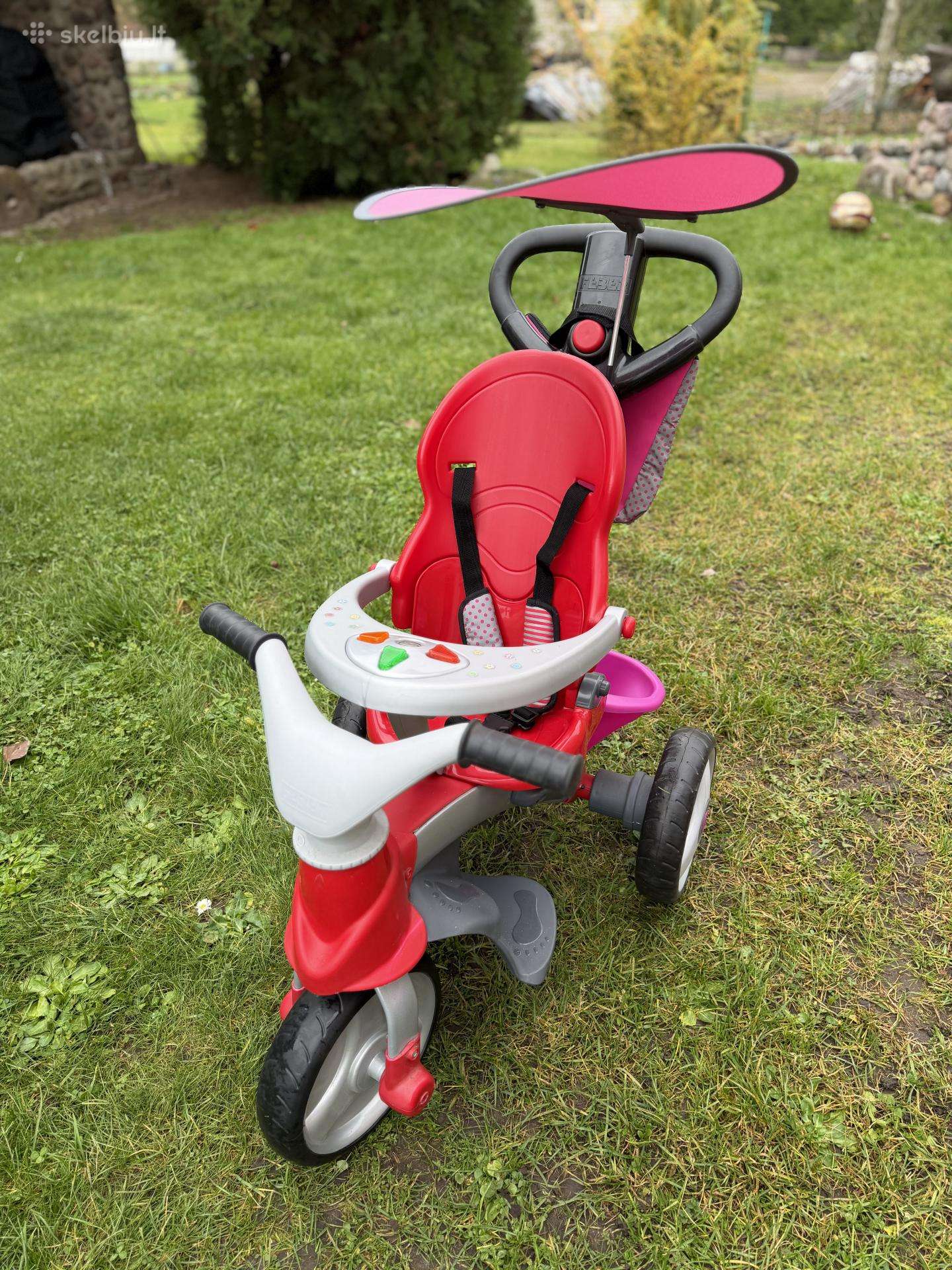 Vaikiškas triratukas-vežimėlis Feber Baby Trike