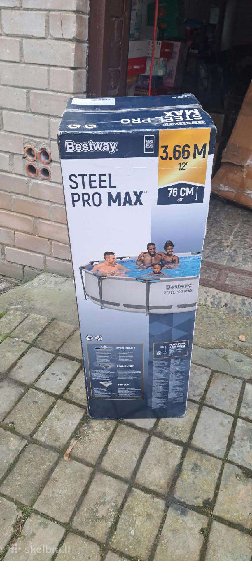 Karkasinis lauko baseinas Bestway Steel Pro Max