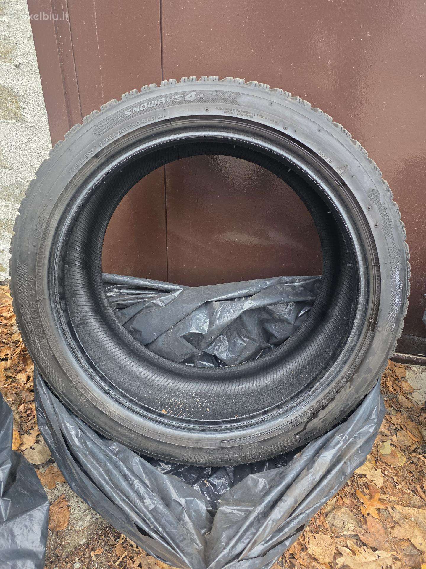 245/40 R18 mazai naudotos ziemines padangos