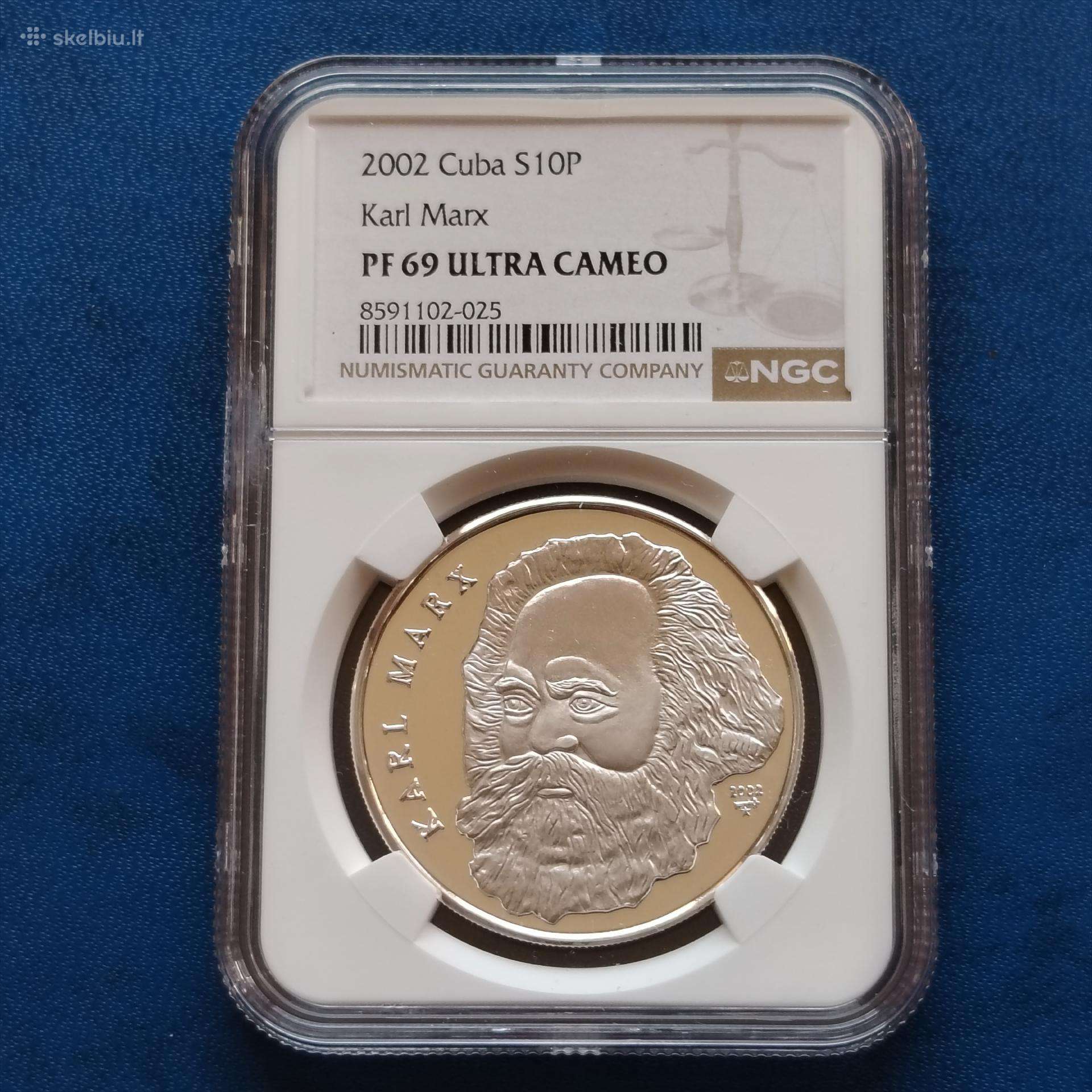 Kuba 10 pesu 2002 Karl Marx