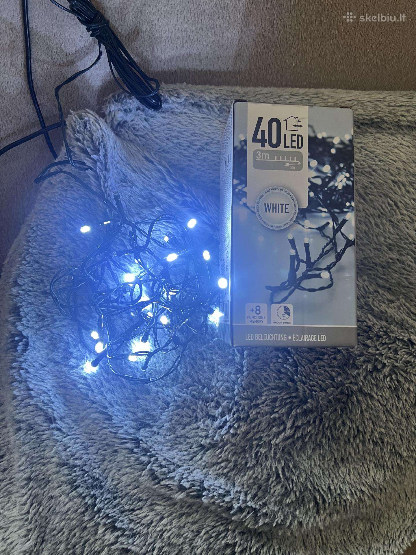 Visiškai nauja LED lempučių girlianda 3m, 40 LED