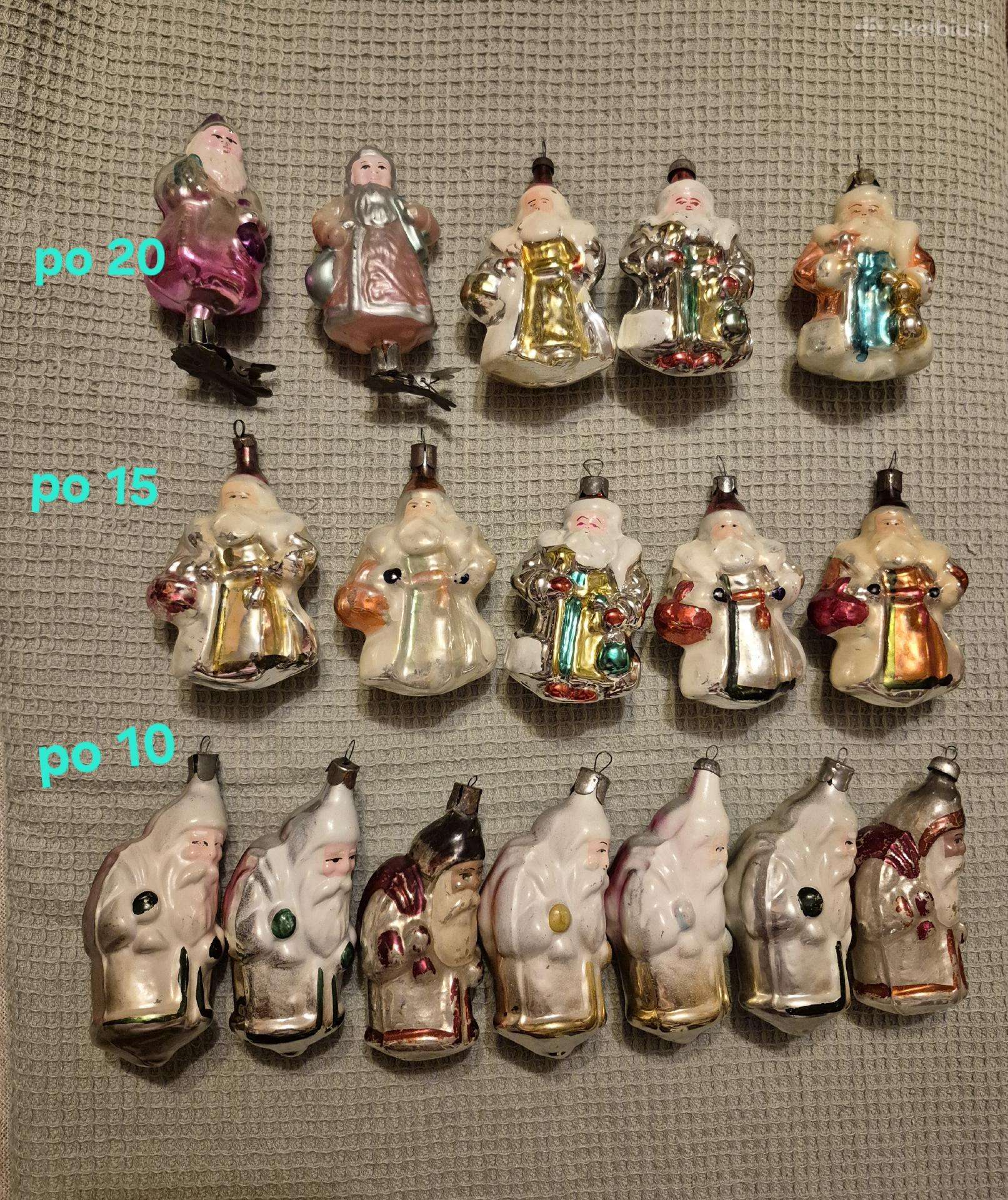 Seni eglutės žaisliukai