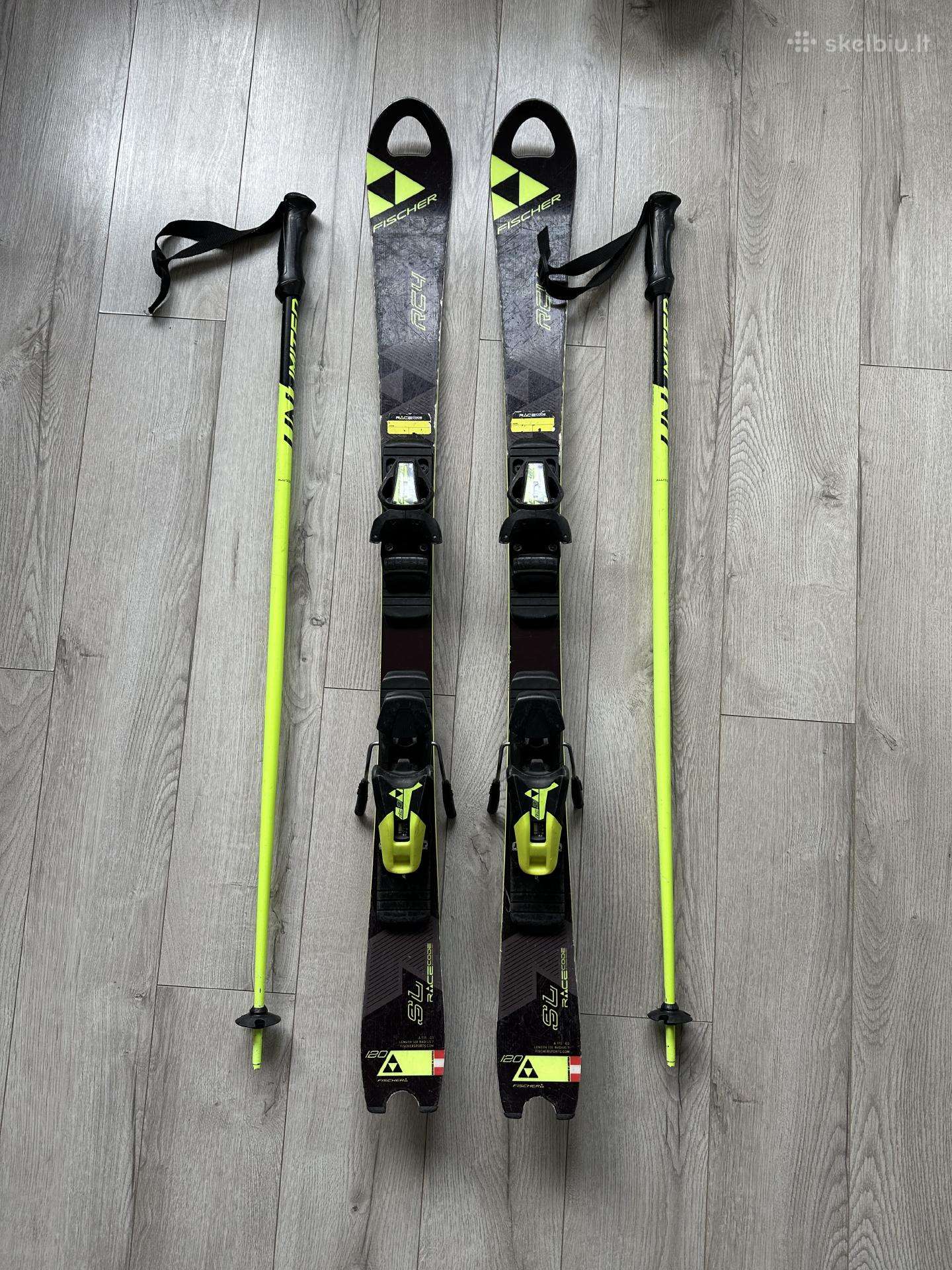 Fischer vaikiškos slidės +lazdos