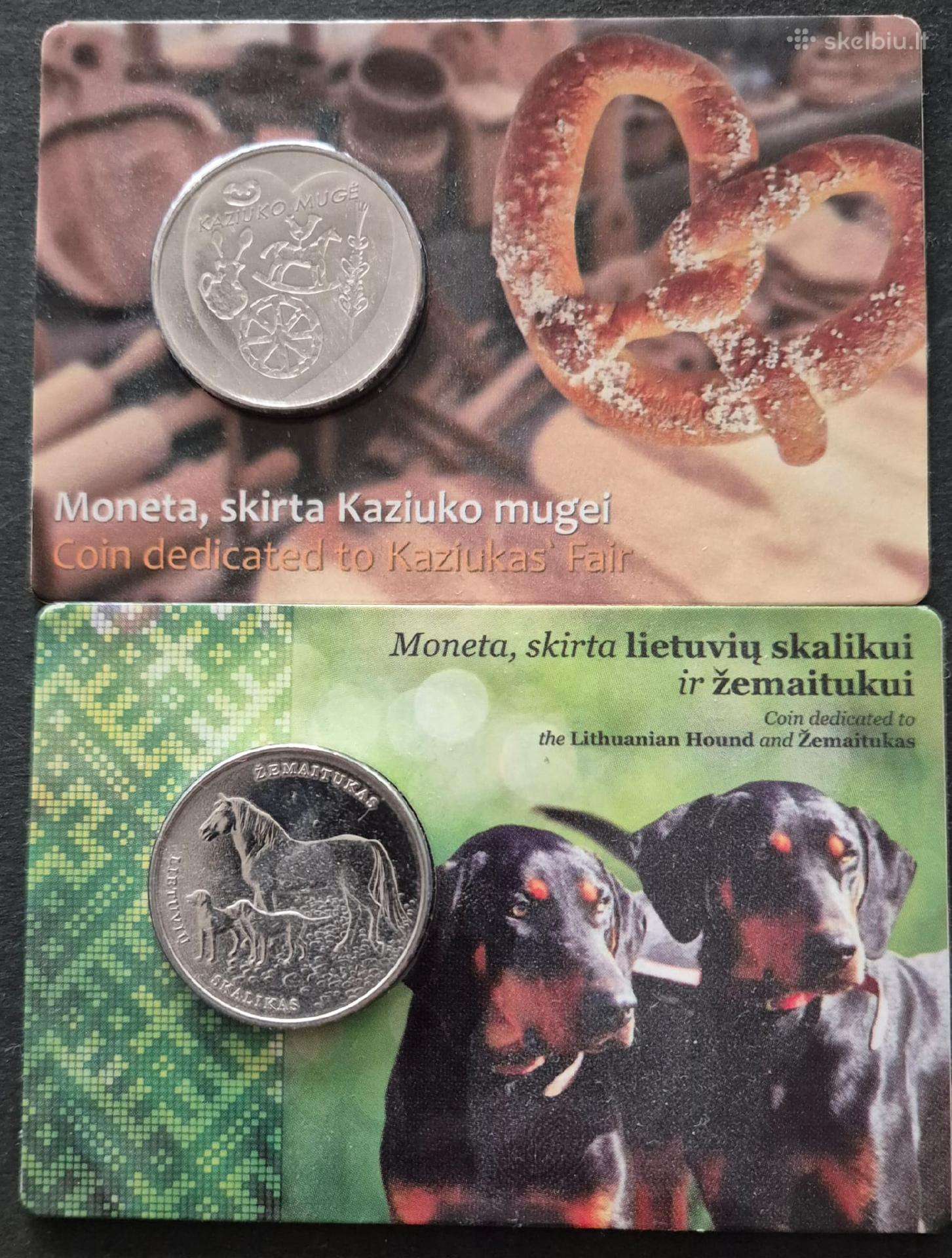 1.5 euro Kaziuko mugei ir Zemaitukui Skalikui