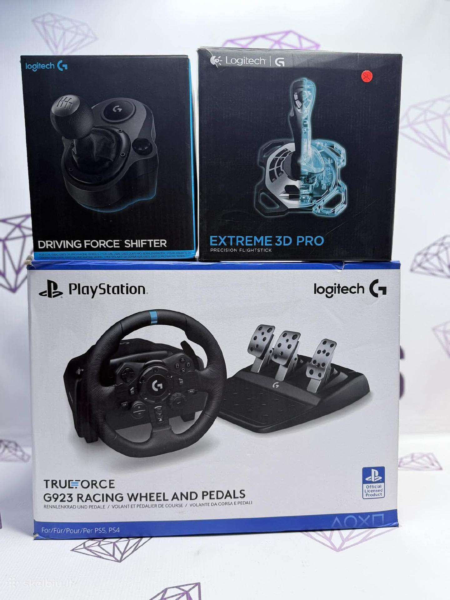 Komplektas Logitech G923 (ps4/ps5)