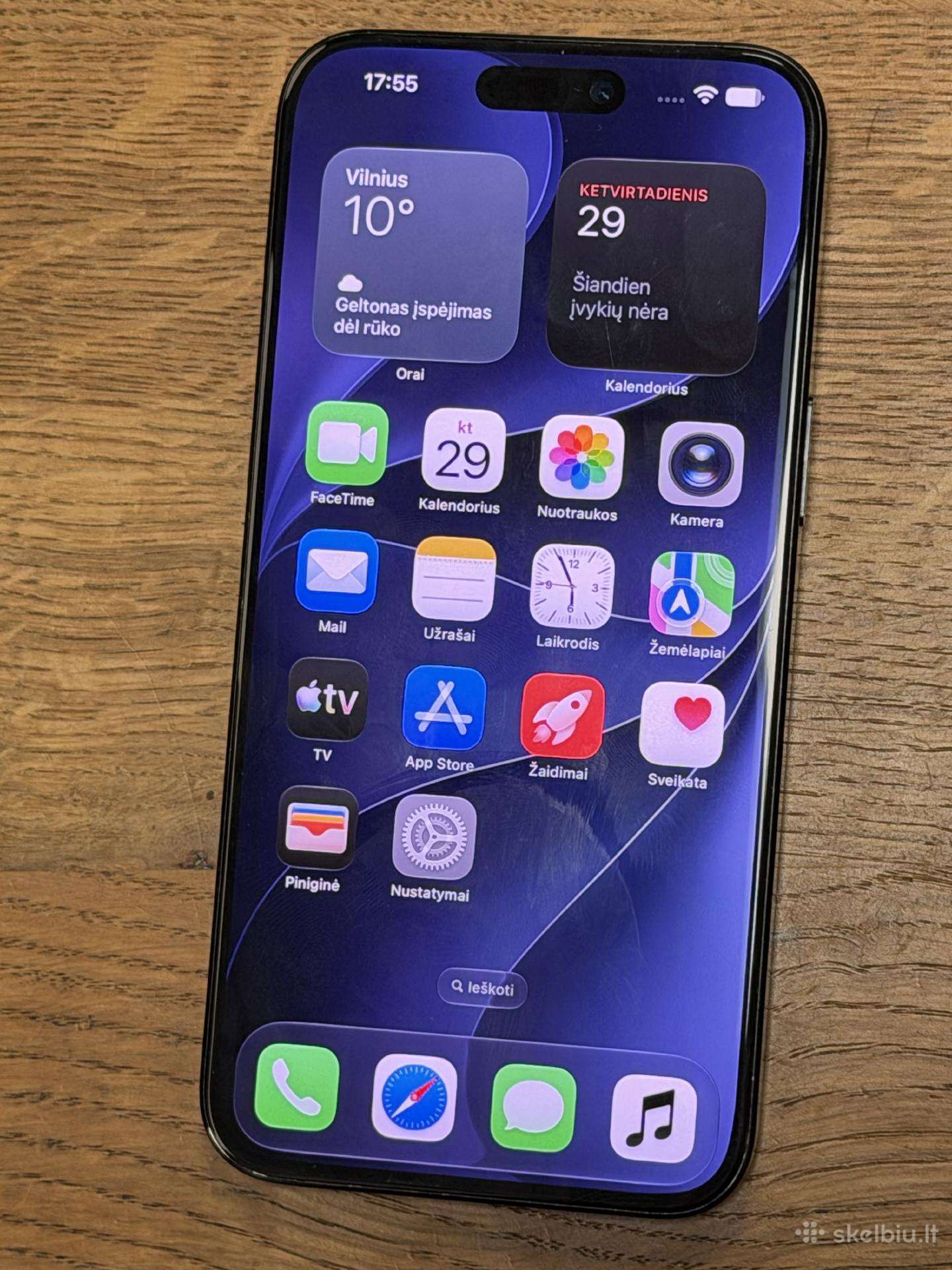 iPhone 15 Pro Max Gray 256gb geros būklės