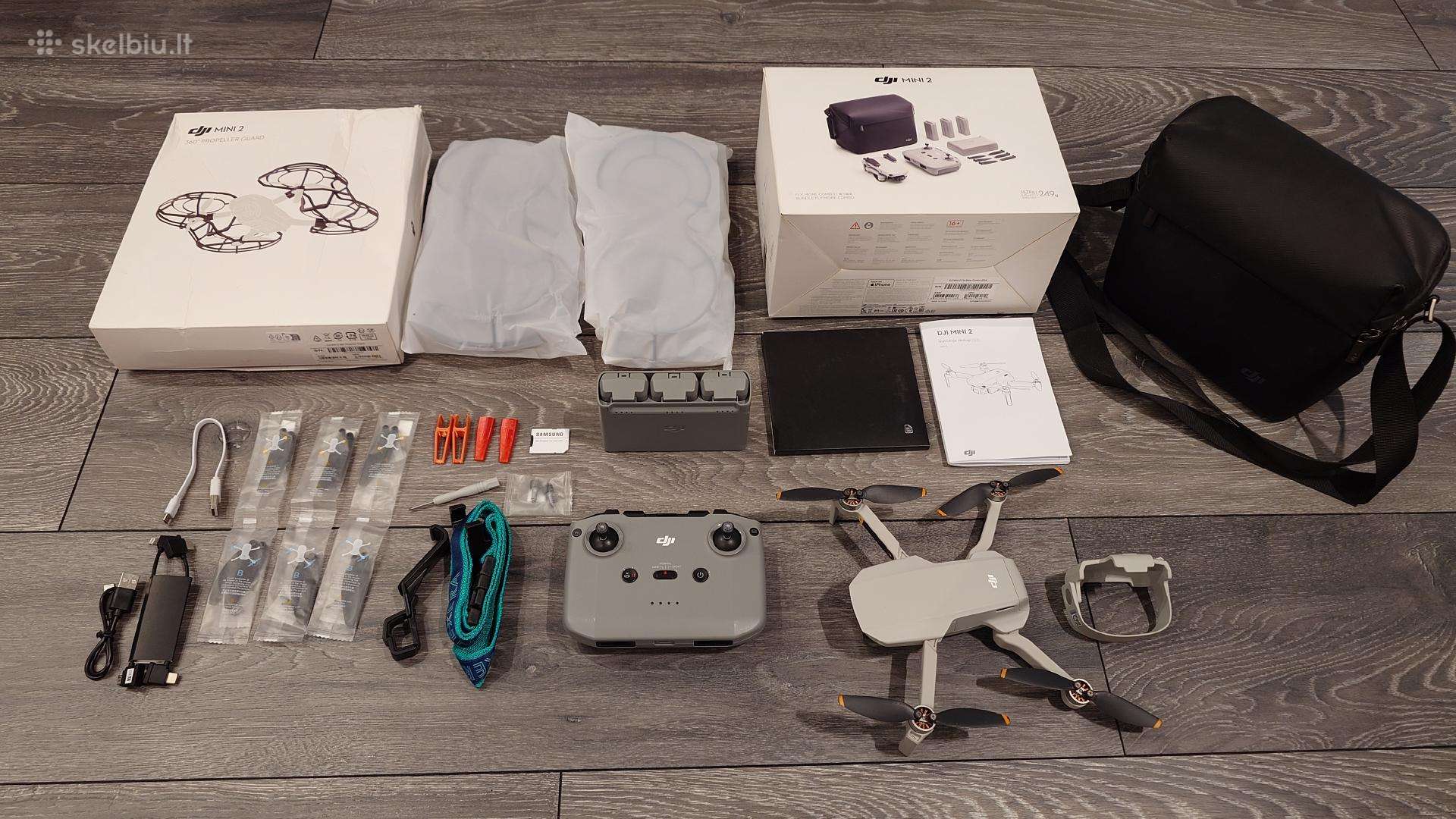Dji Mini 2 Fly More Combo su priedais
