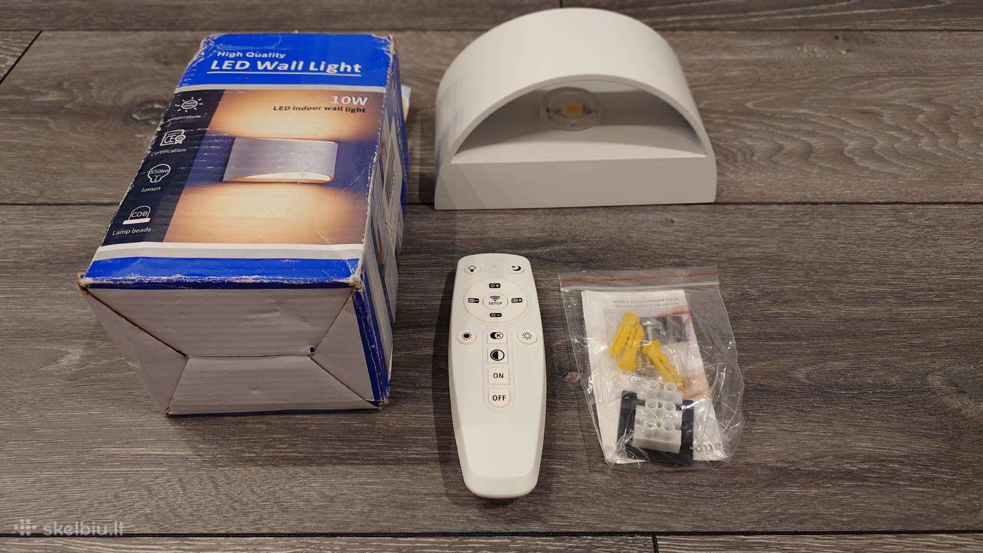 LED sieninis (wall) sviestuvas 10w 3000-6500k, 850