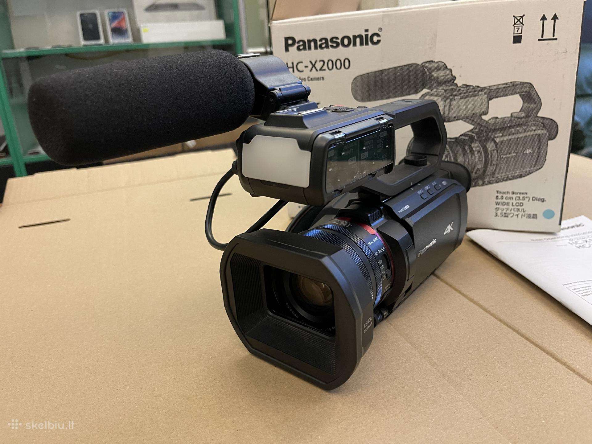 Pro 4k kamera Panasonic Hc-x2000 su garantija