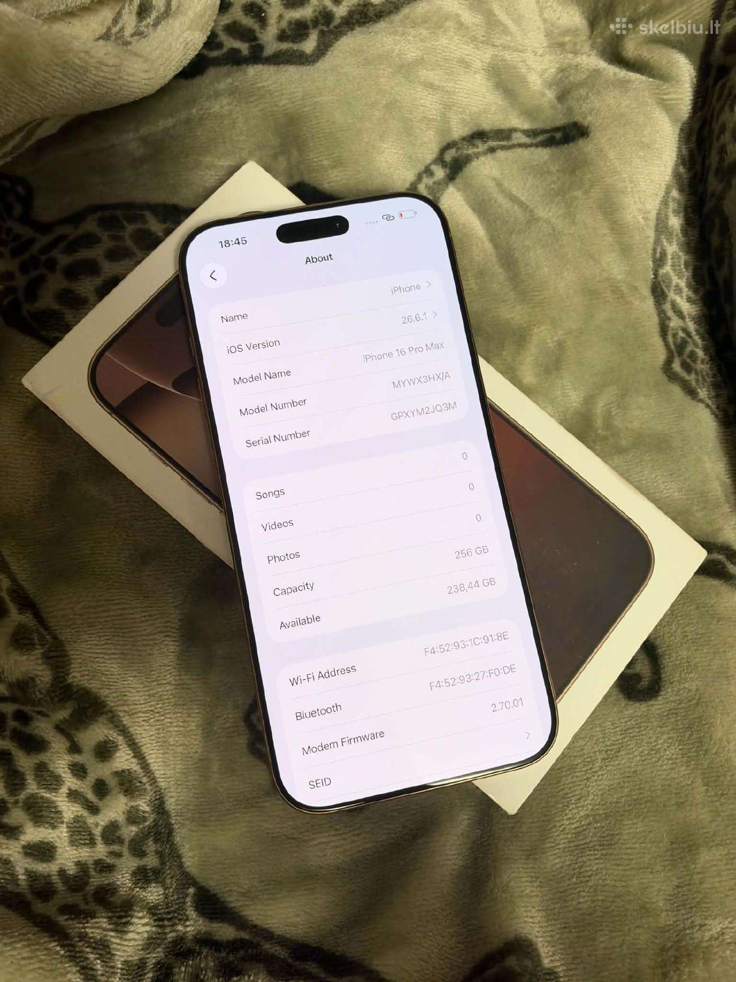 iPhone 16 pro max 88%