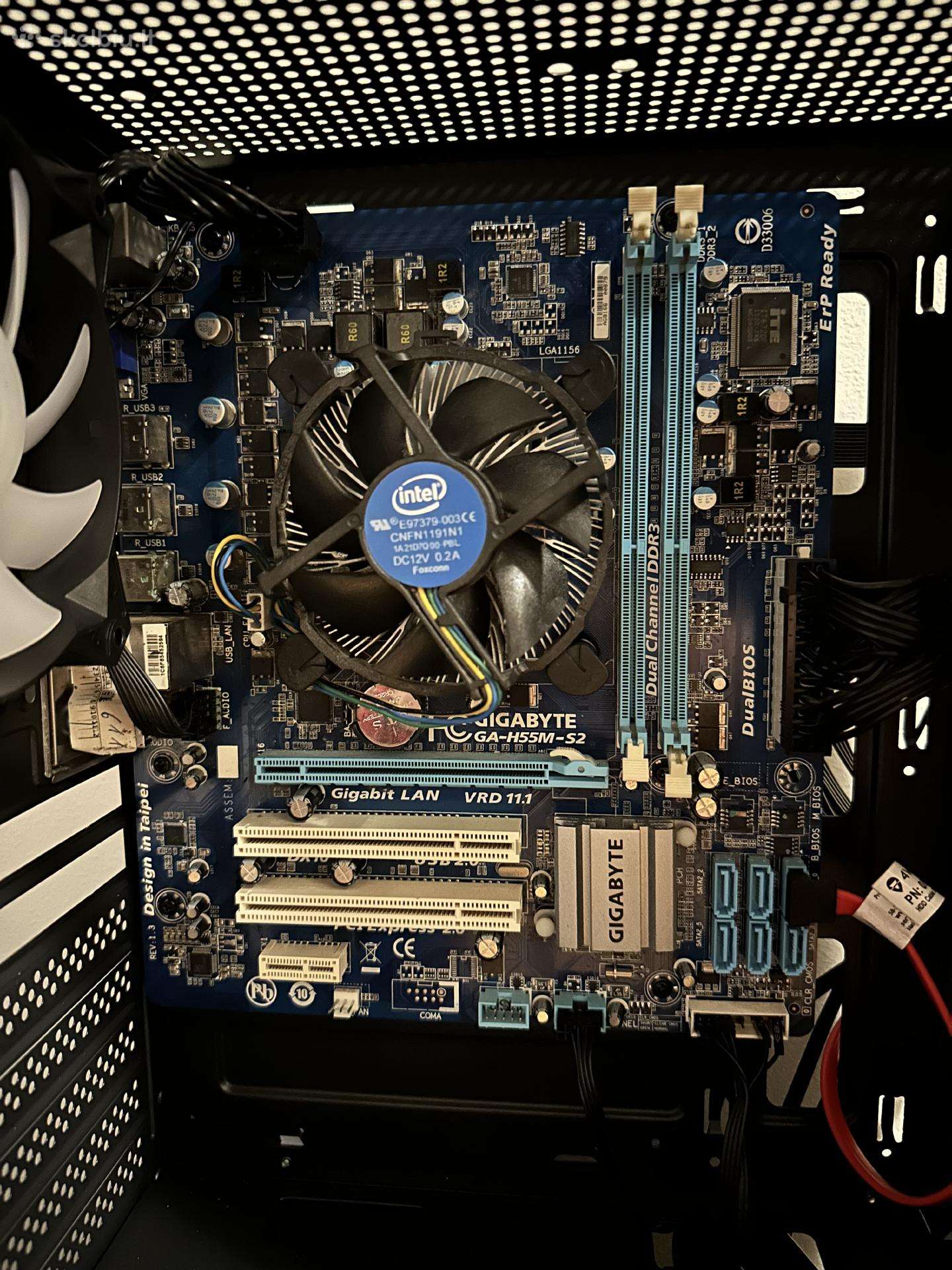 Gigabyte H55m-s2 + i5-760 + Aušintuvas