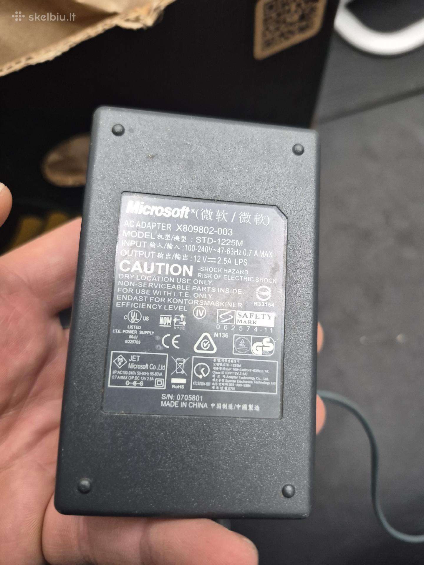 Microsoft Std-1225m Ac Adapteris