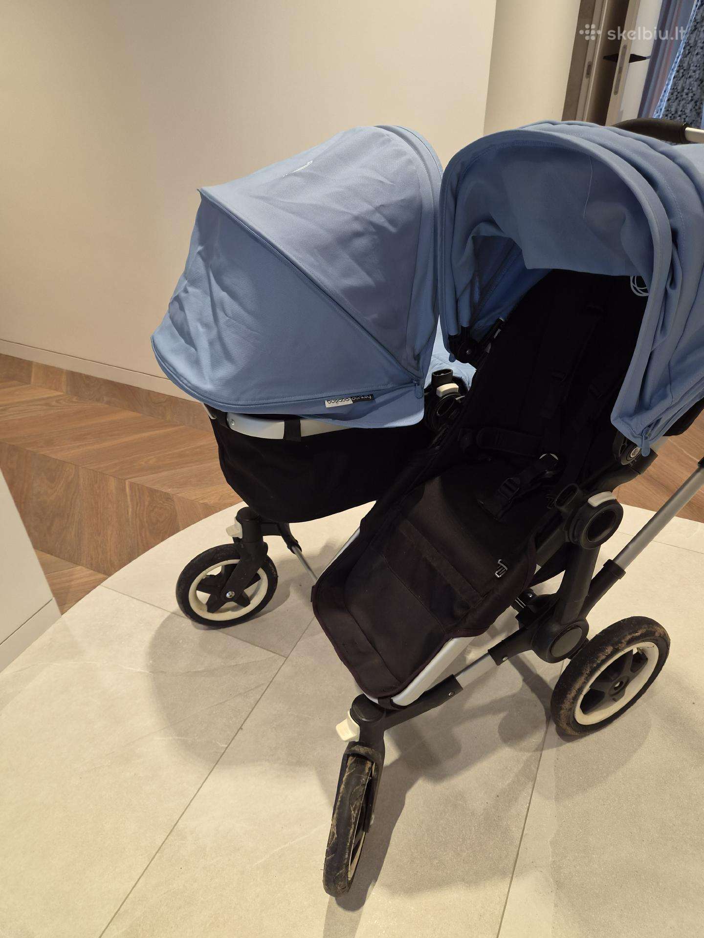 Bugaboo donkey dvynių vežimėlis