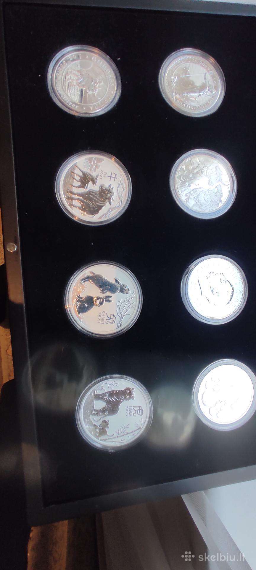 Perku 1 oz sidabrines monetas 9999
