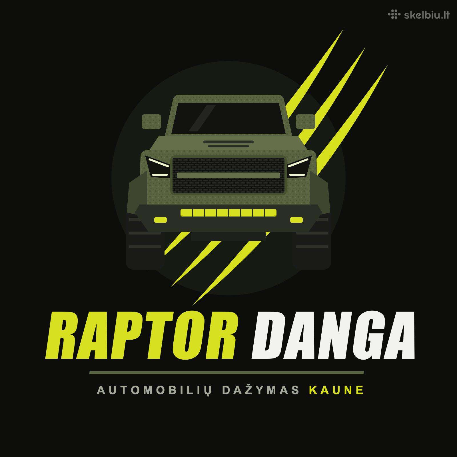Automobilių dažymas Raptor danga Kaune