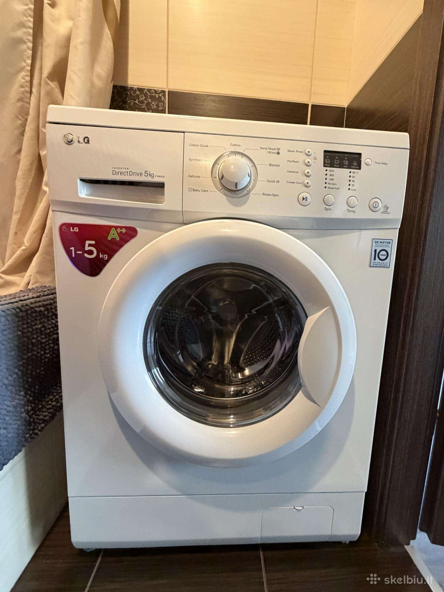 LG Direct Drive skalbimo mašina