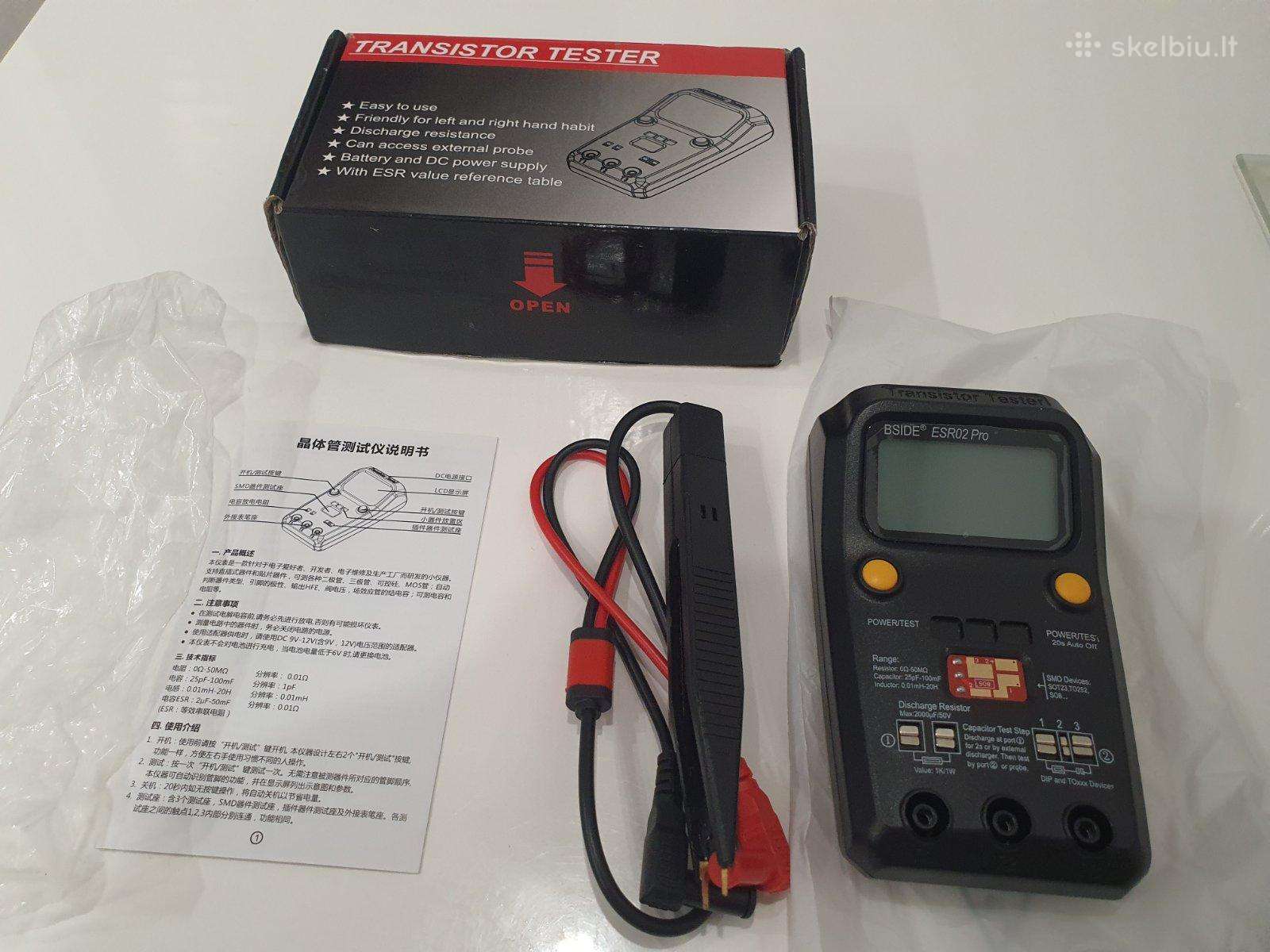 Universalus elektronikos komponentų testeris