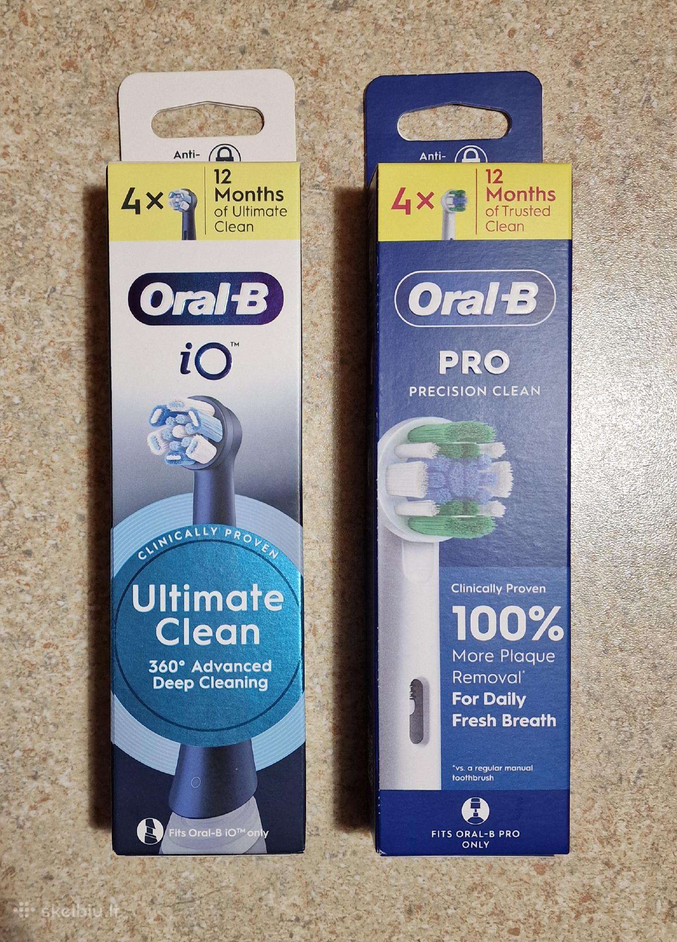 Oral-b keičiamos dantų šepetėlių galvutės