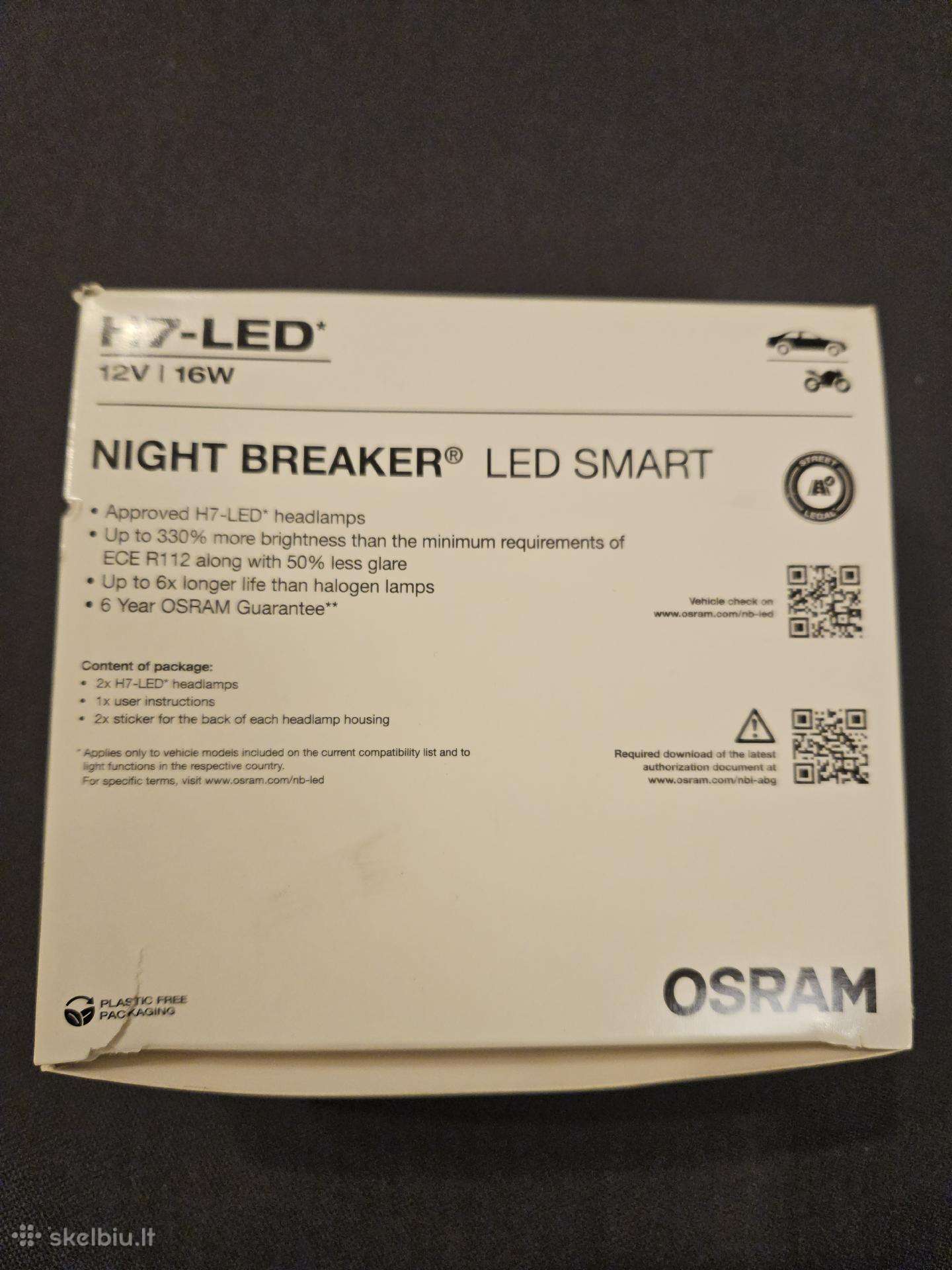Osram Night Breaker LED Smart +330% legalios
