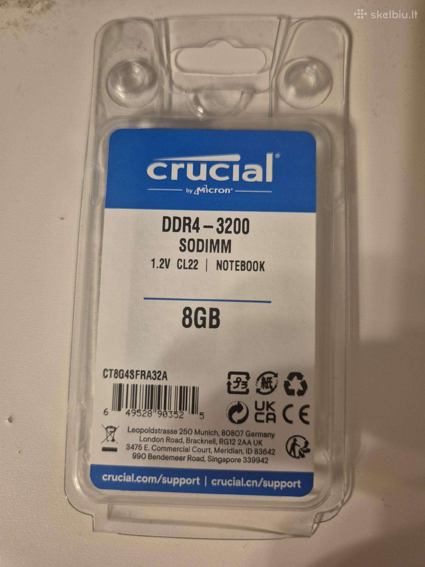 Crucial Ddr4 - 3200 Sodimm 1.2v Cl22 8gb