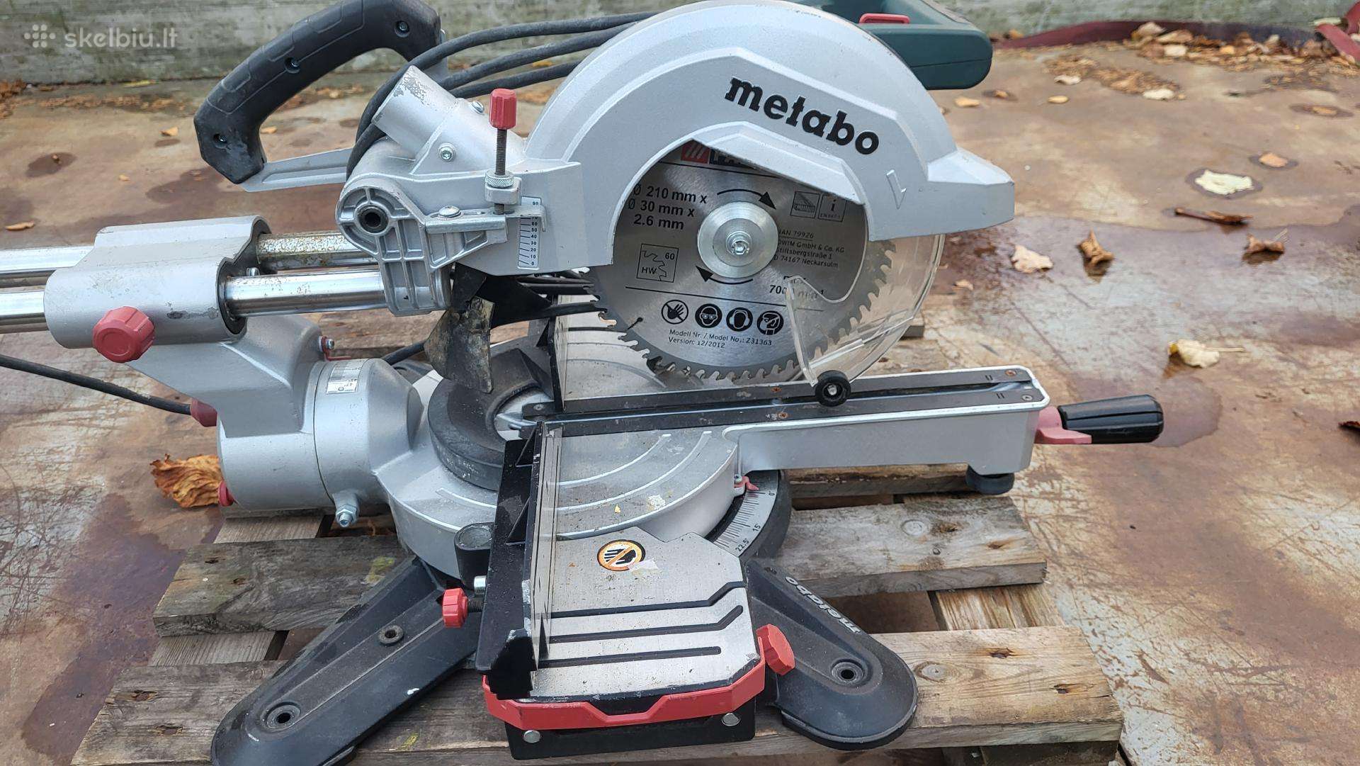 Metabo skersinio pjovimo staklės Kgs 254 M