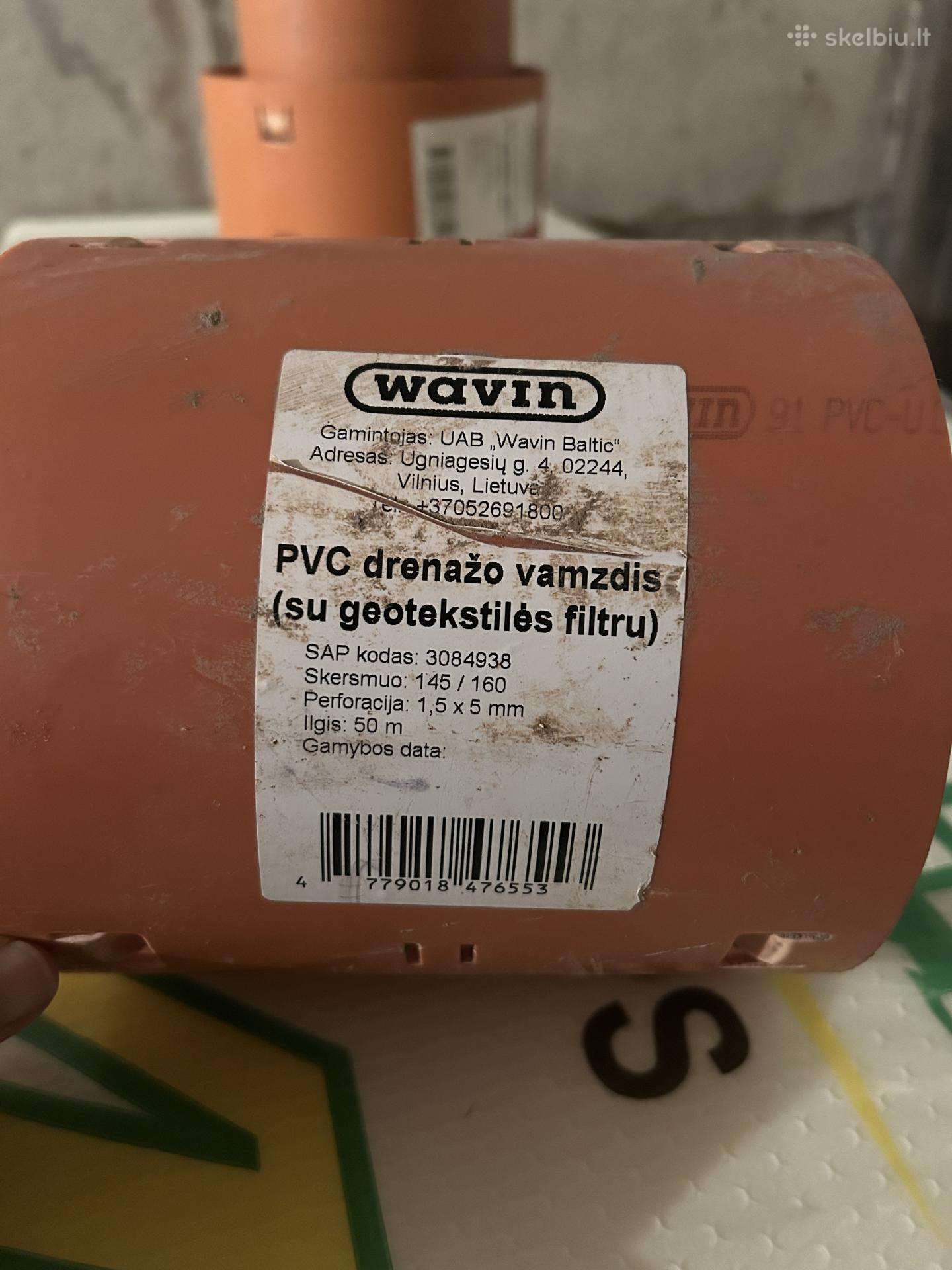 Wavin Pvc drenažo vamzdžio jungtis 113 ir 145