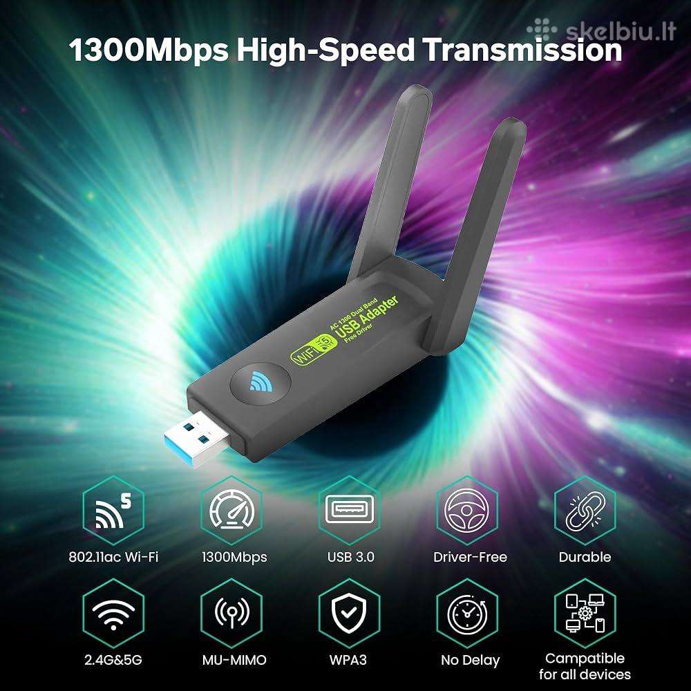 Parduodu Usb „wi-fi“ adapterius Ac1300