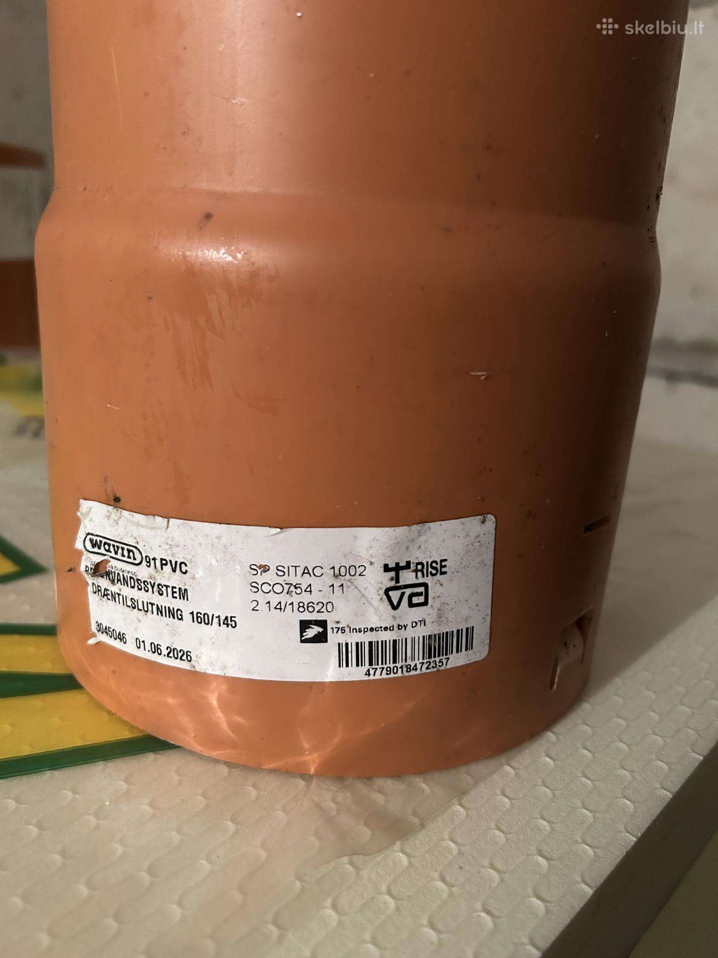 Wavin perėjimas iš drenažo vamzdžio į 160/145