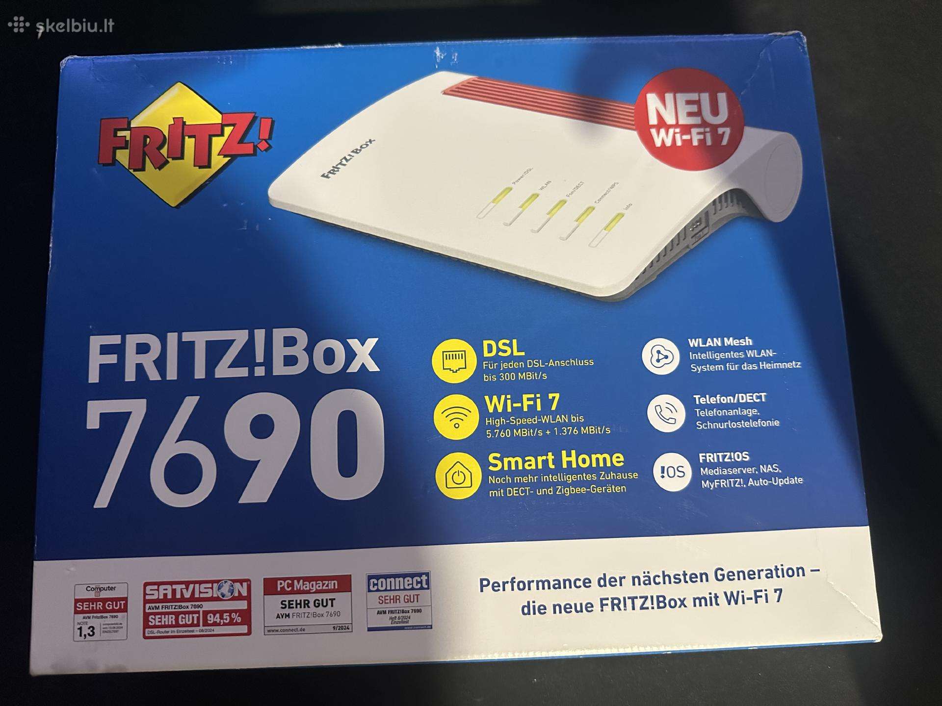 Fritz!box 7690 Wi-fi 7 maršrutizatoriu