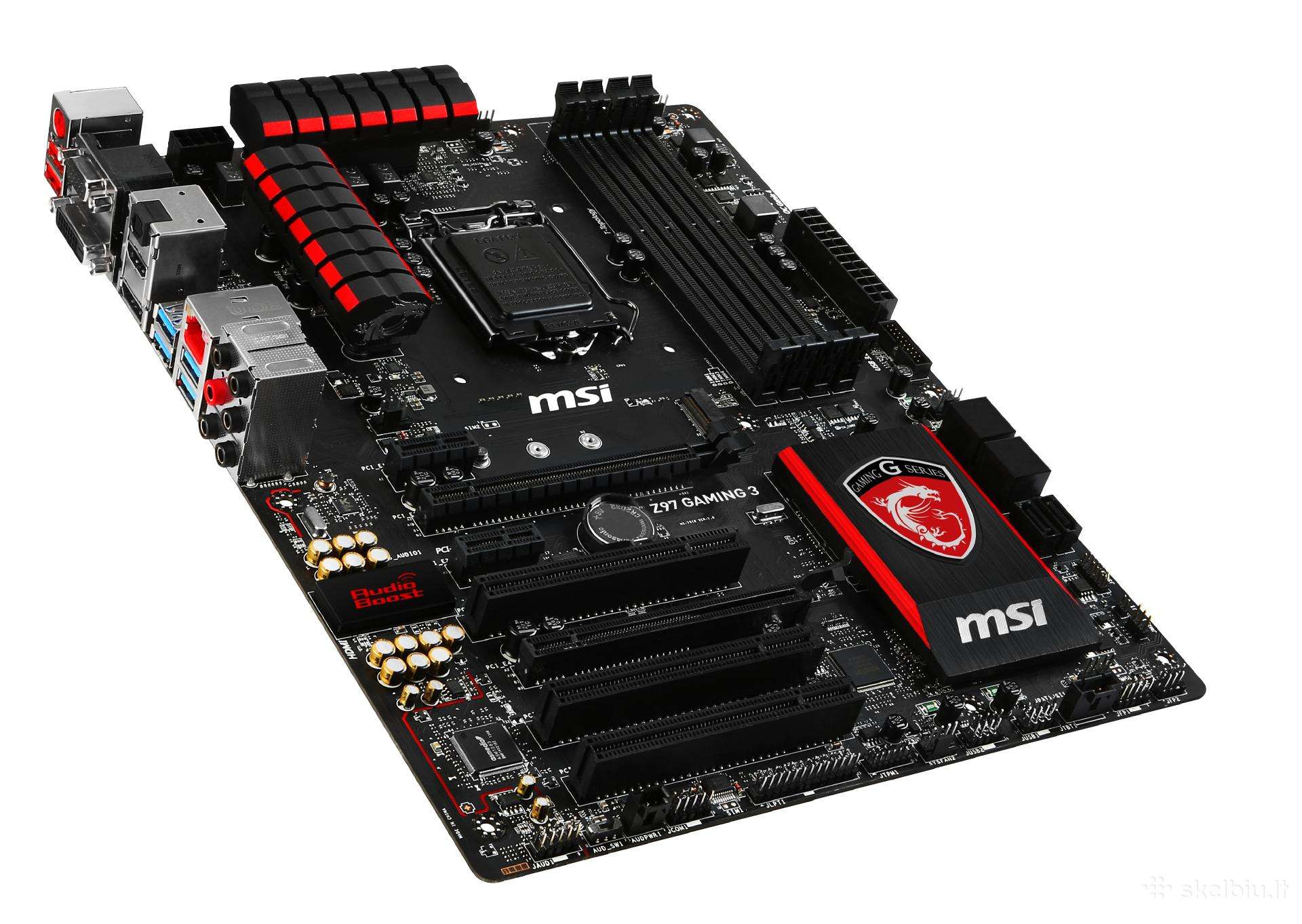 Z97 msi gaming 3 + i7 4790k + 2x8gb RAM