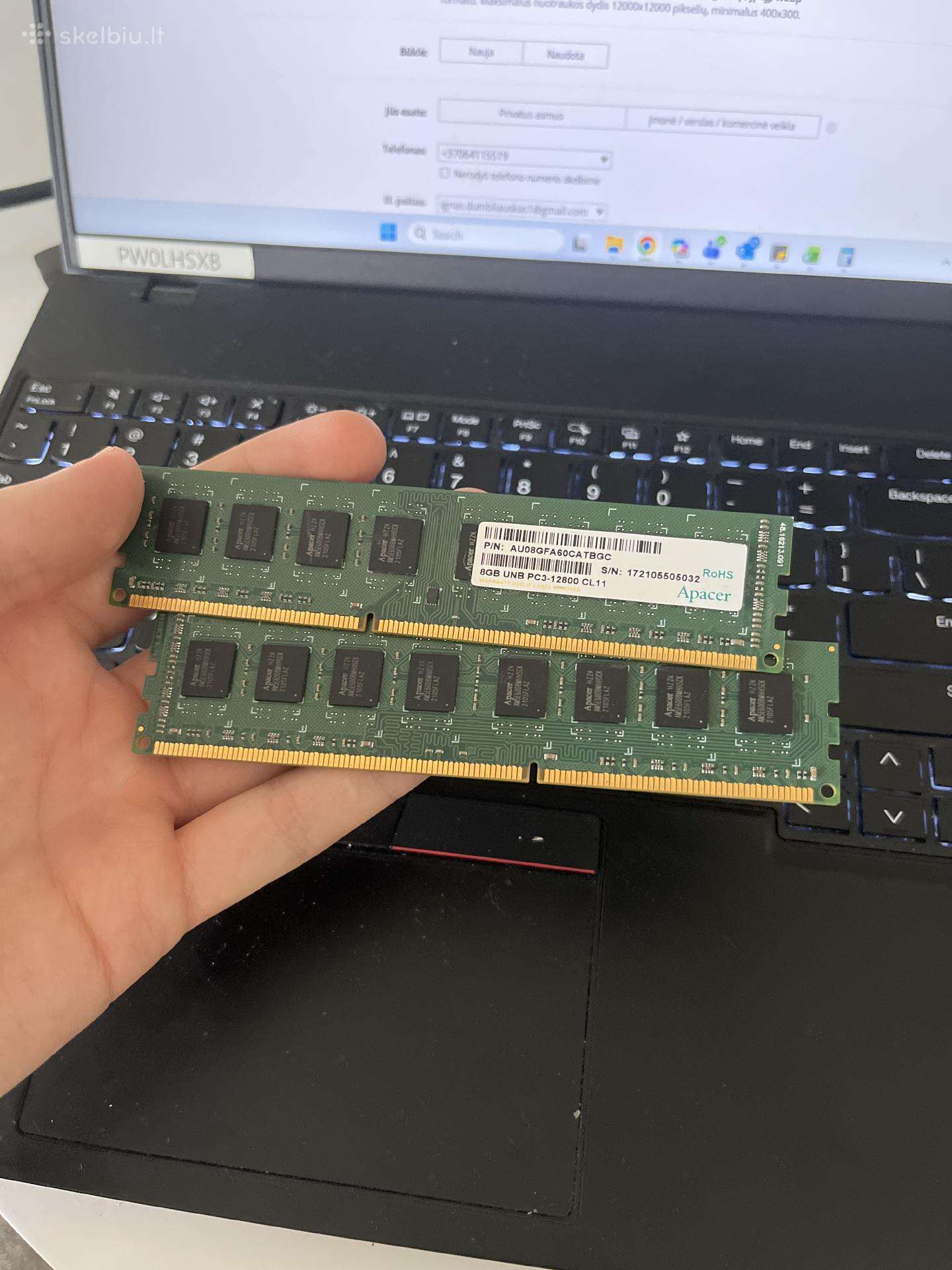 Kompiuterio dalys / RAM / Cpu / Psu
